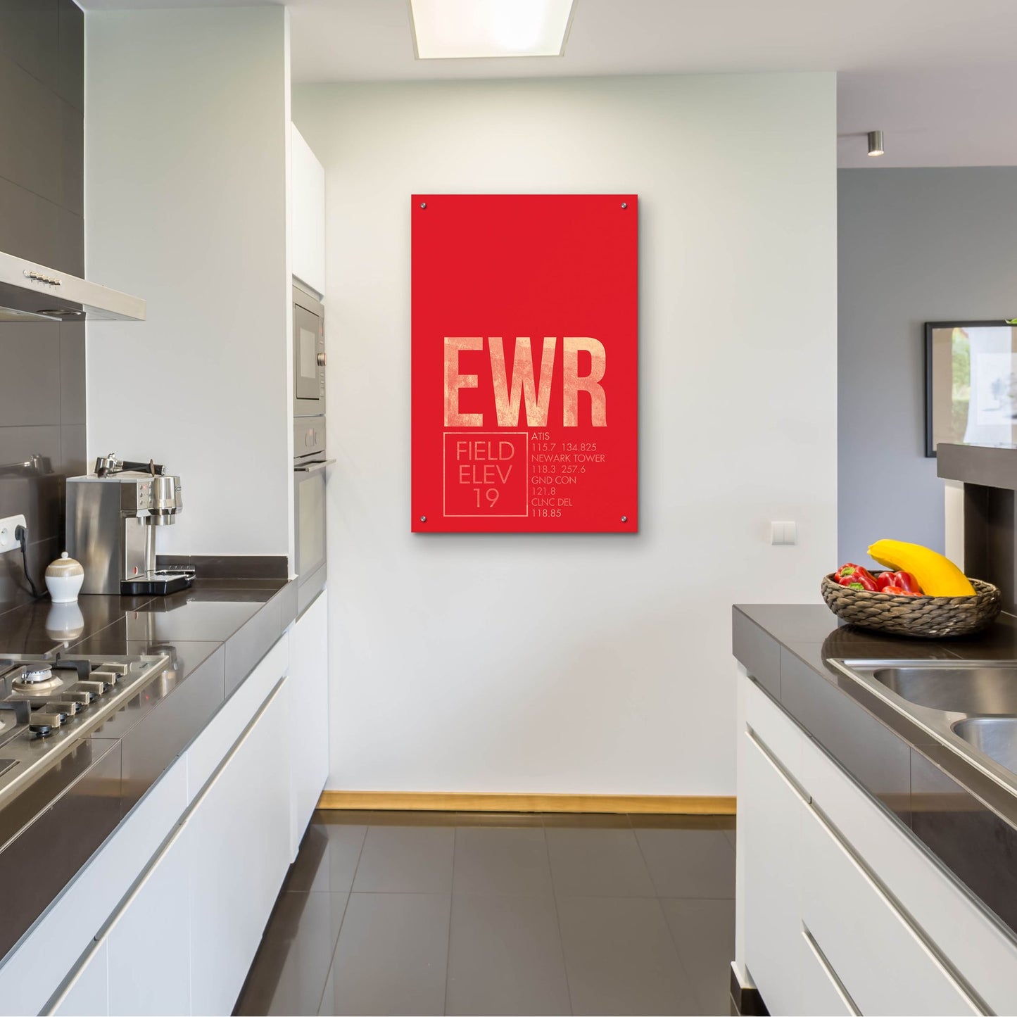 Epic Art 'EWR ATC' by O8 Left, Acrylic Glass Wall Art,24x36