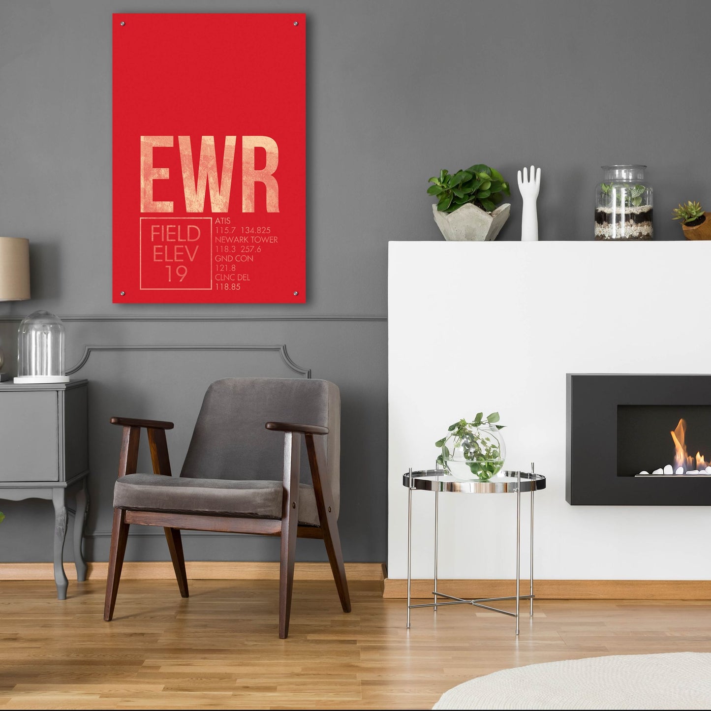 Epic Art 'EWR ATC' by O8 Left, Acrylic Glass Wall Art,24x36