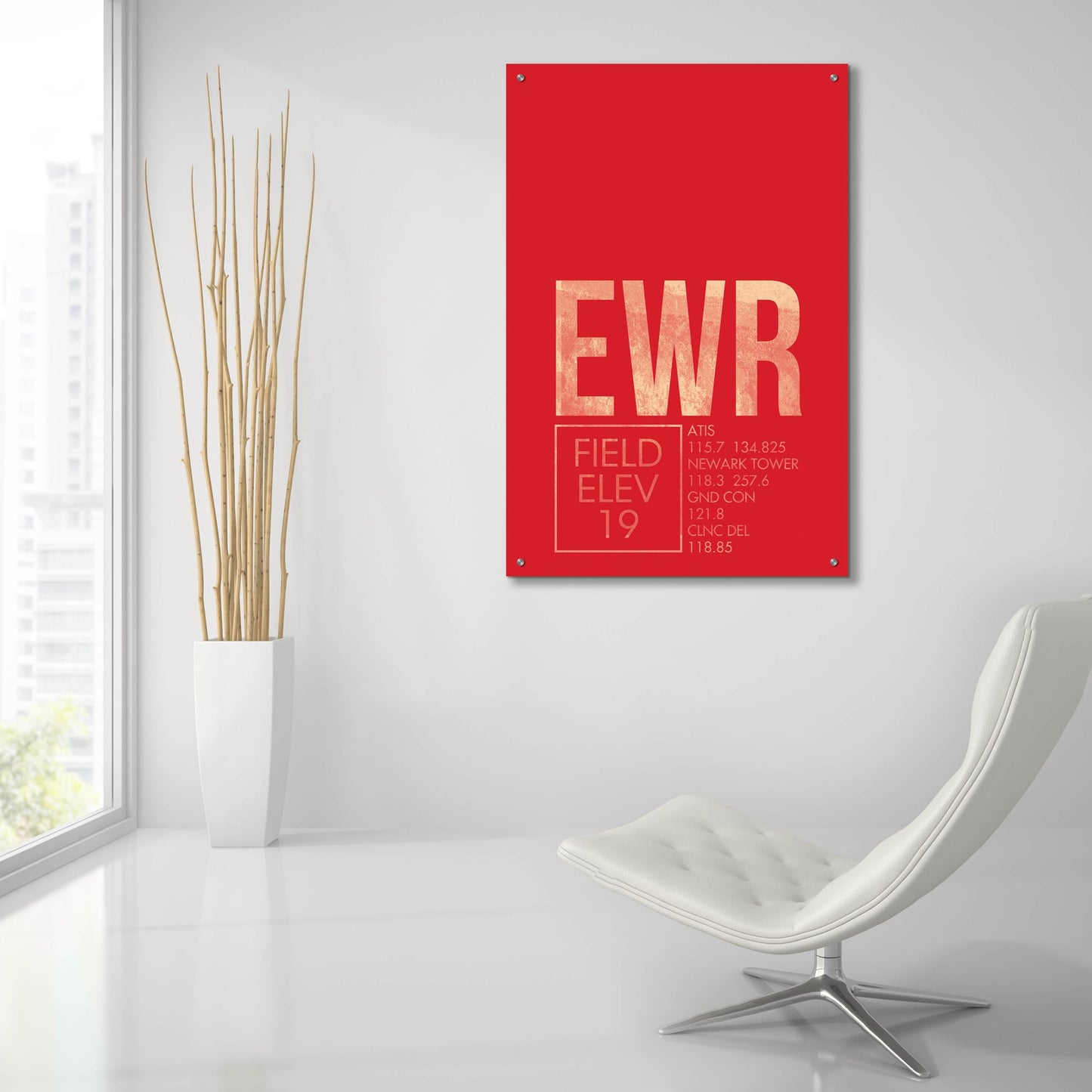 Epic Art 'EWR ATC' by O8 Left, Acrylic Glass Wall Art,24x36