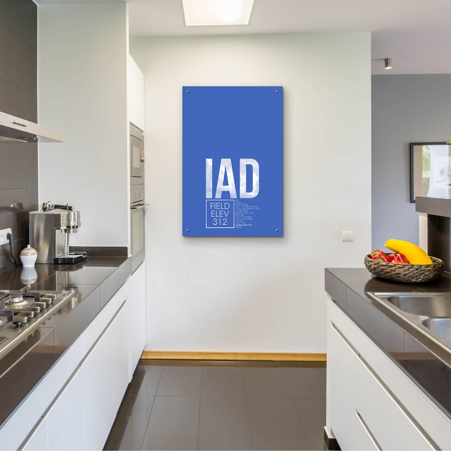 Epic Art 'IAD ATC' by O8 Left, Acrylic Glass Wall Art,24x36