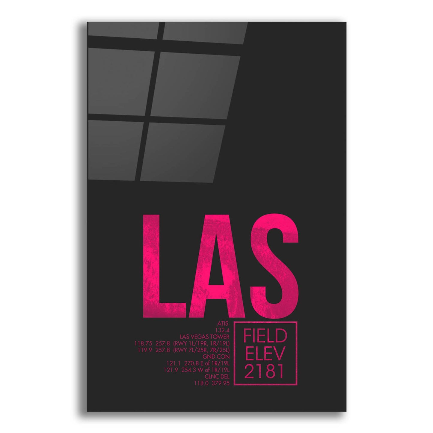 Epic Art 'LAS ATC' by O8 Left, Acrylic Glass Wall Art,12x16