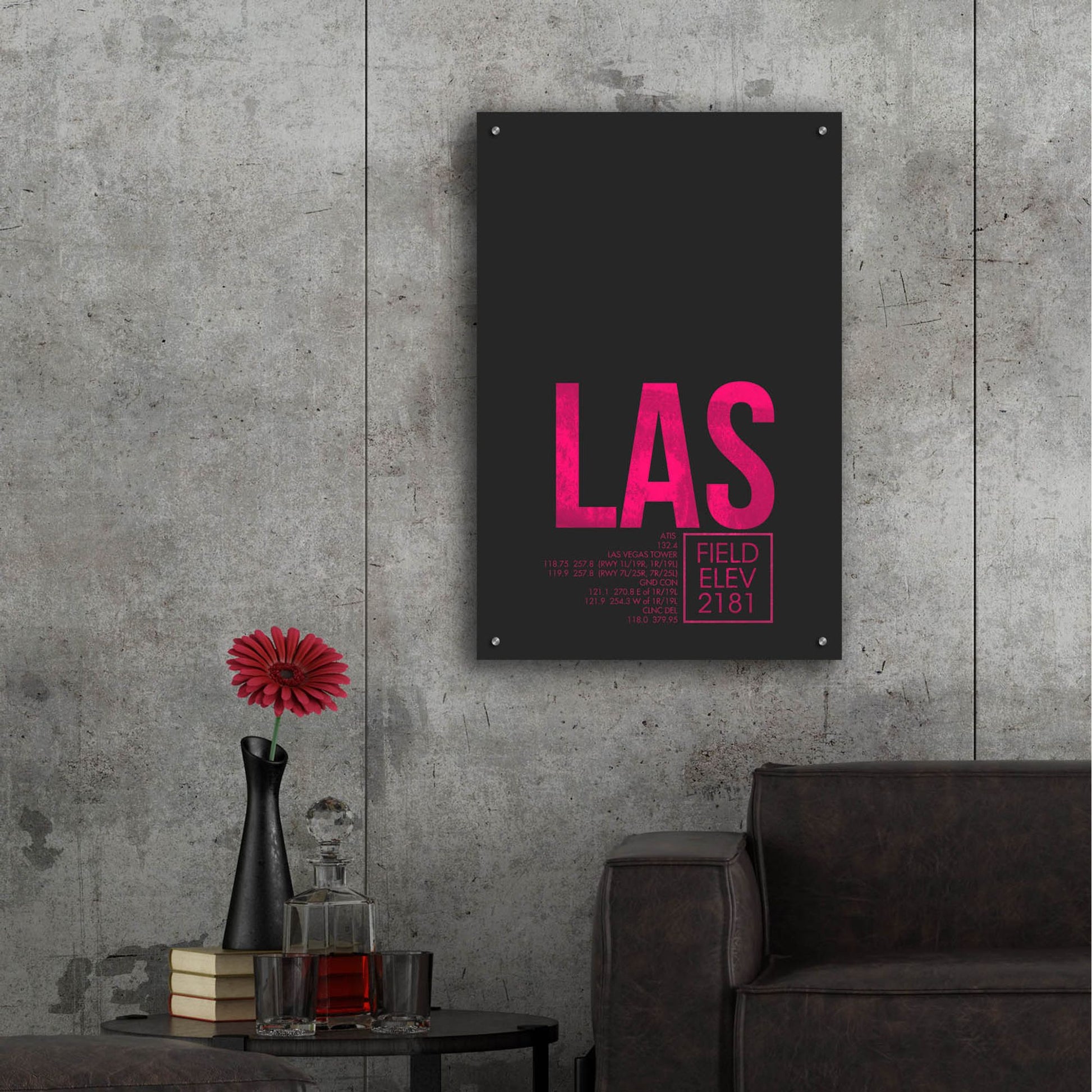 Epic Art 'LAS ATC' by O8 Left, Acrylic Glass Wall Art,24x36