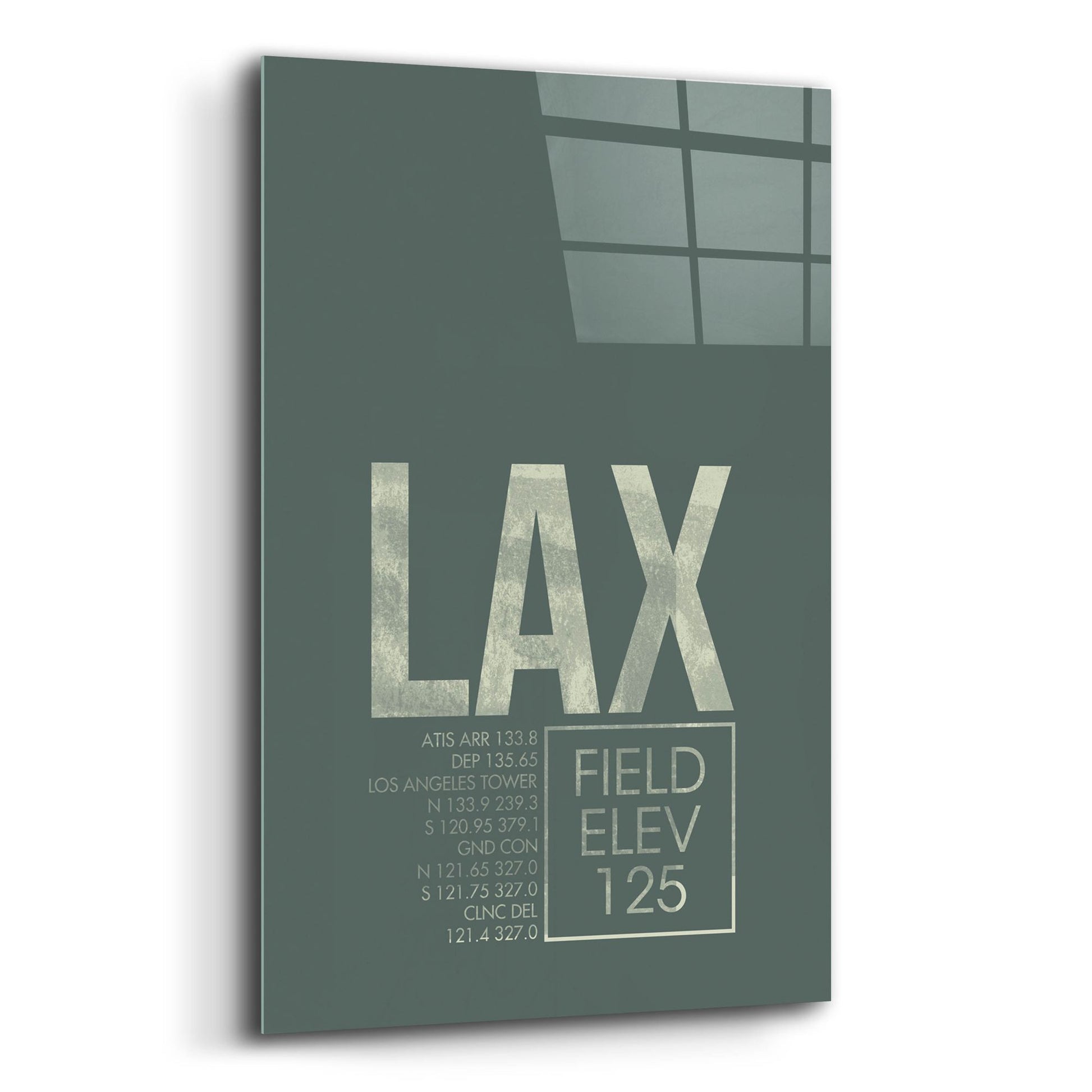 Epic Art 'LAX ATC' by O8 Left, Acrylic Glass Wall Art,12x16