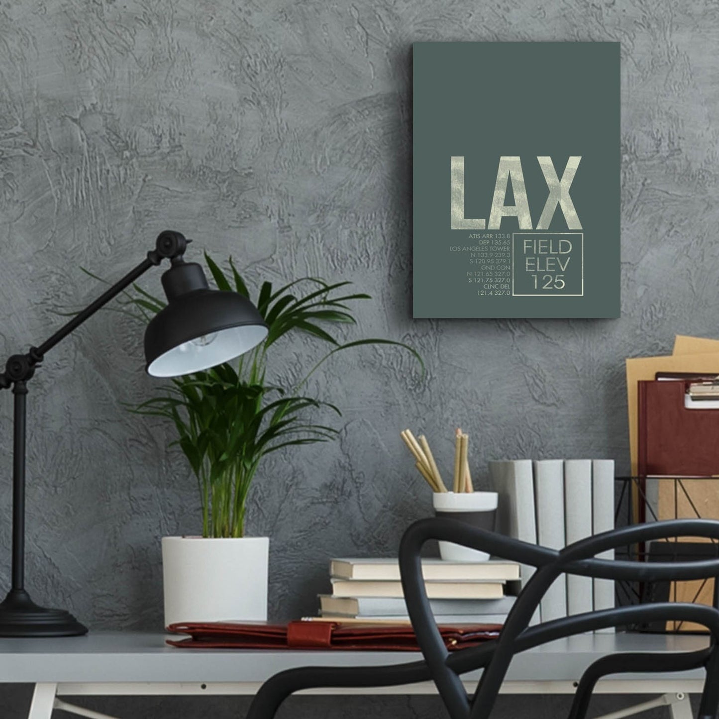 Epic Art 'LAX ATC' by O8 Left, Acrylic Glass Wall Art,12x16