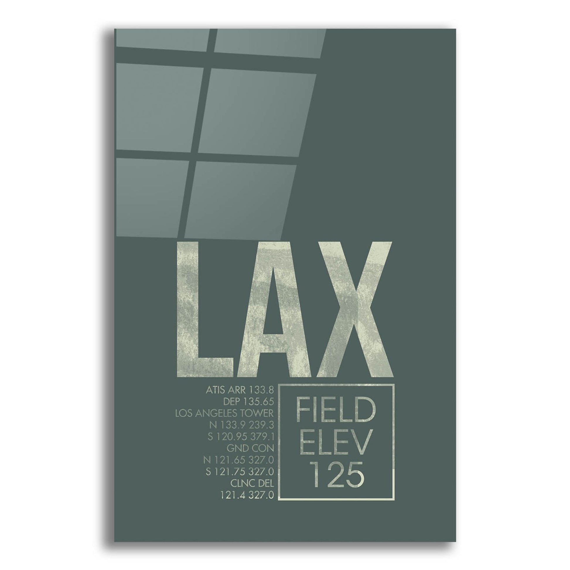 Epic Art 'LAX ATC' by O8 Left, Acrylic Glass Wall Art,12x16