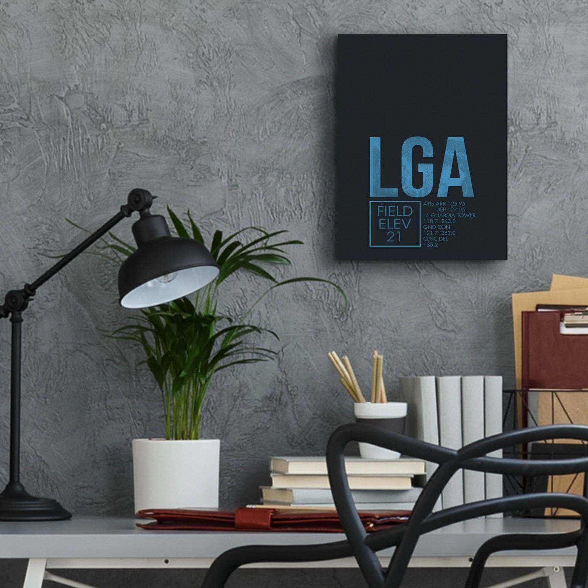 Epic Art 'LGA ATC' by O8 Left, Acrylic Glass Wall Art,12x16