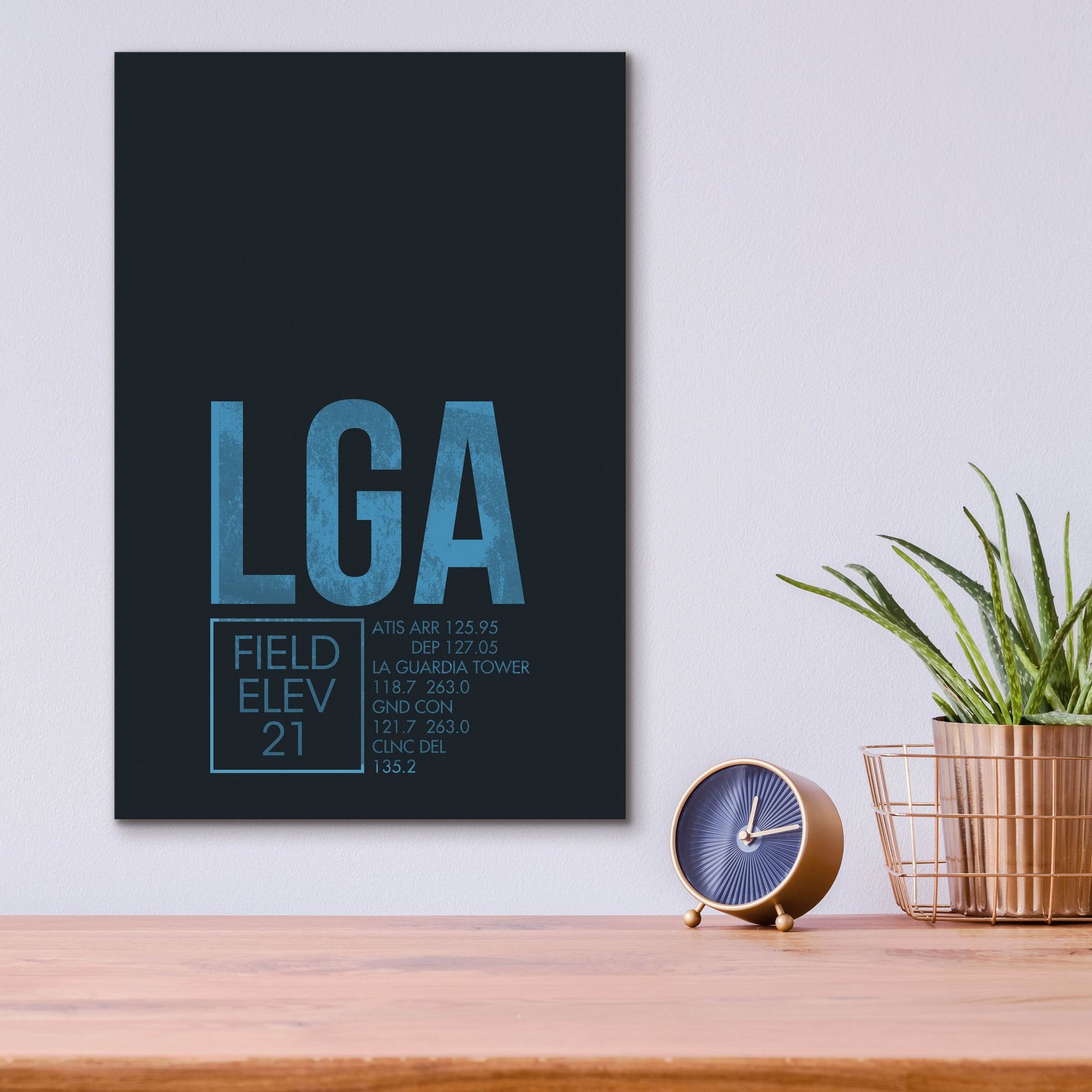 Epic Art 'LGA ATC' by O8 Left, Acrylic Glass Wall Art,12x16