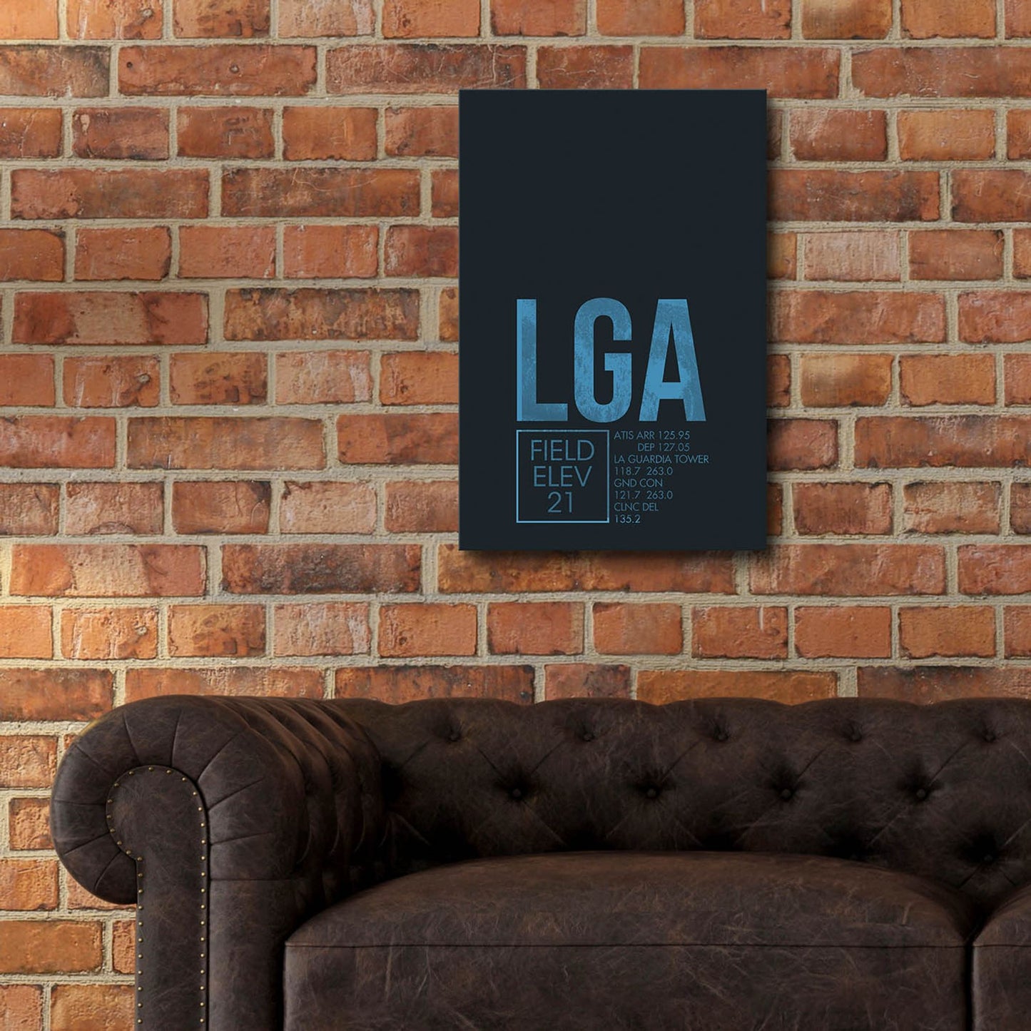 Epic Art 'LGA ATC' by O8 Left, Acrylic Glass Wall Art,16x24