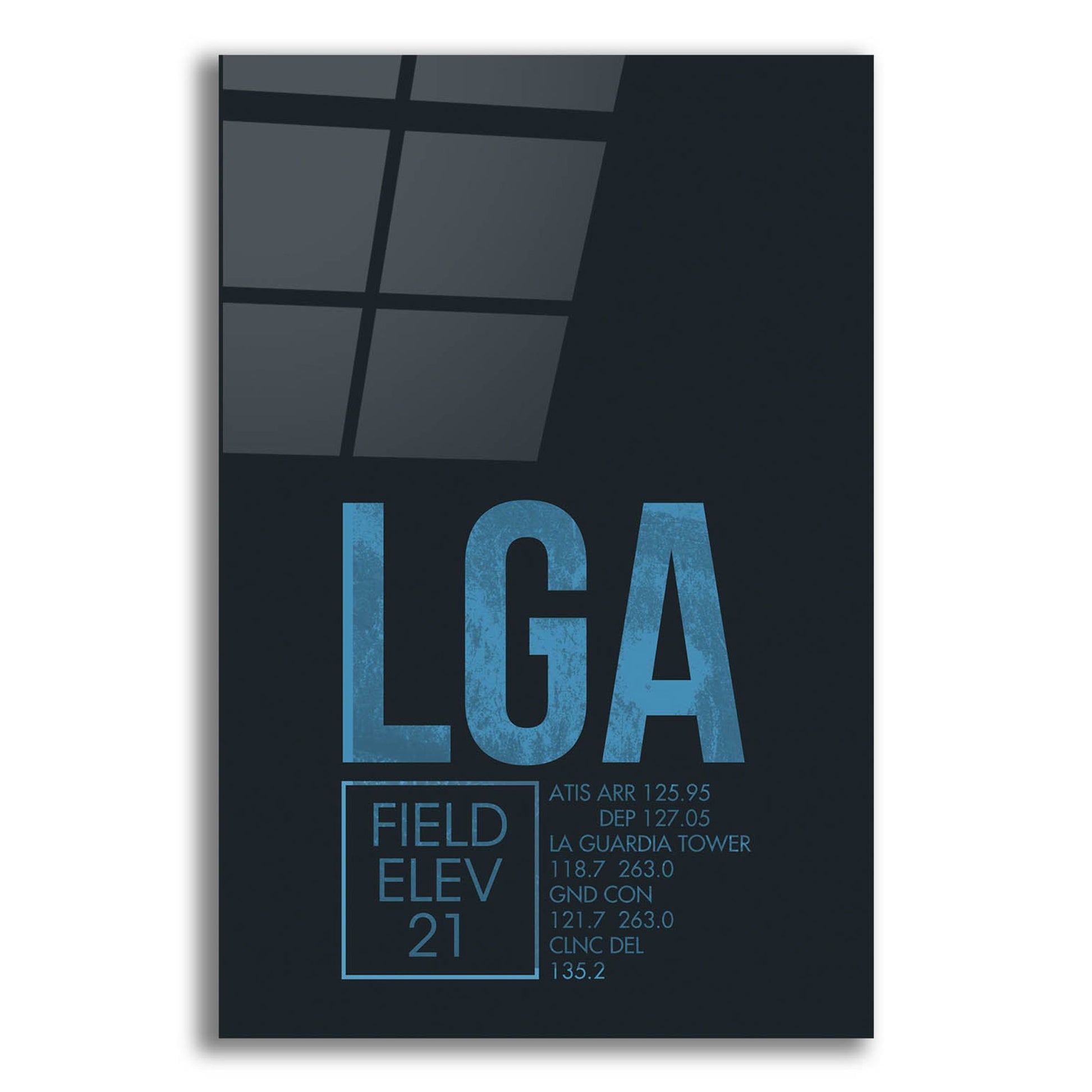 Epic Art 'LGA ATC' by O8 Left, Acrylic Glass Wall Art,16x24