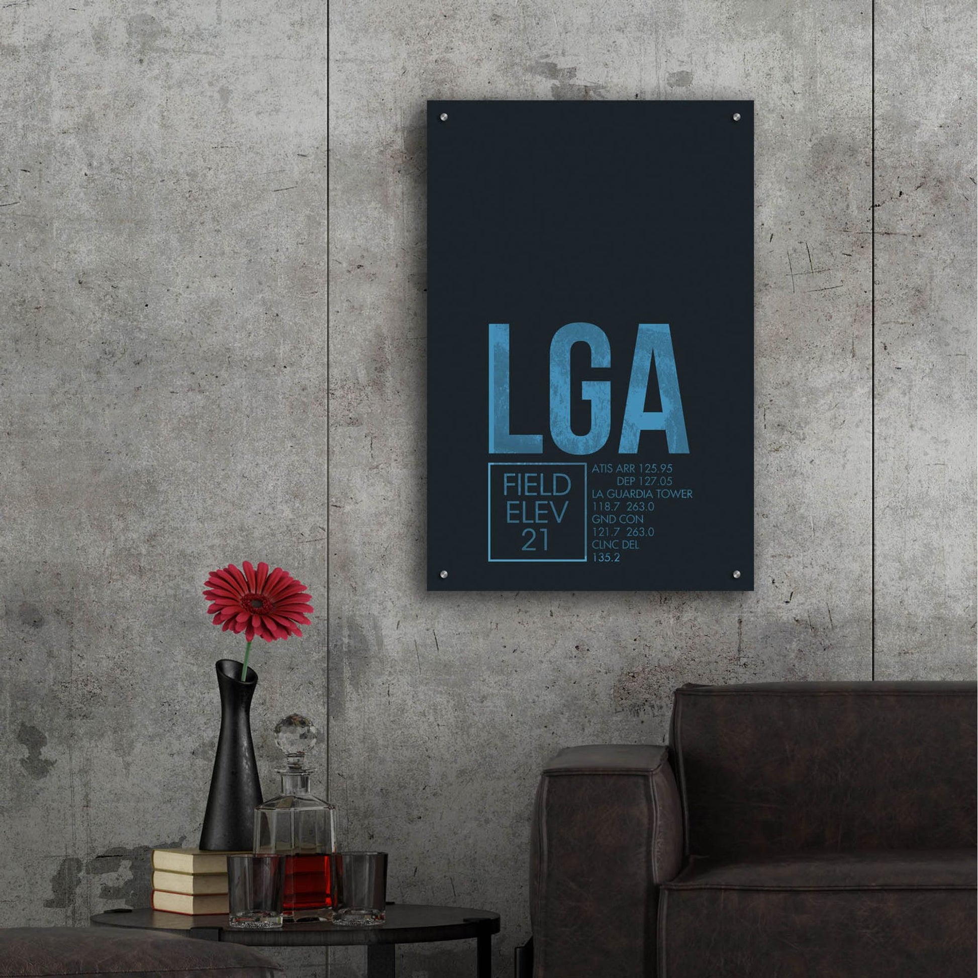 Epic Art 'LGA ATC' by O8 Left, Acrylic Glass Wall Art,24x36