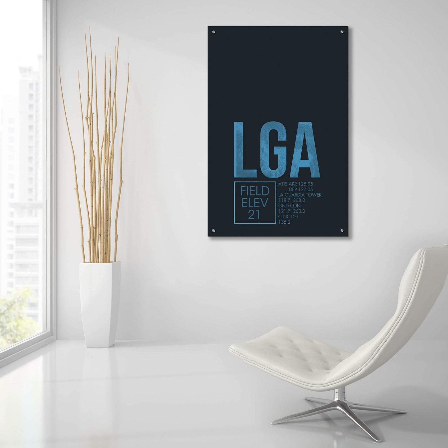 Epic Art 'LGA ATC' by O8 Left, Acrylic Glass Wall Art,24x36