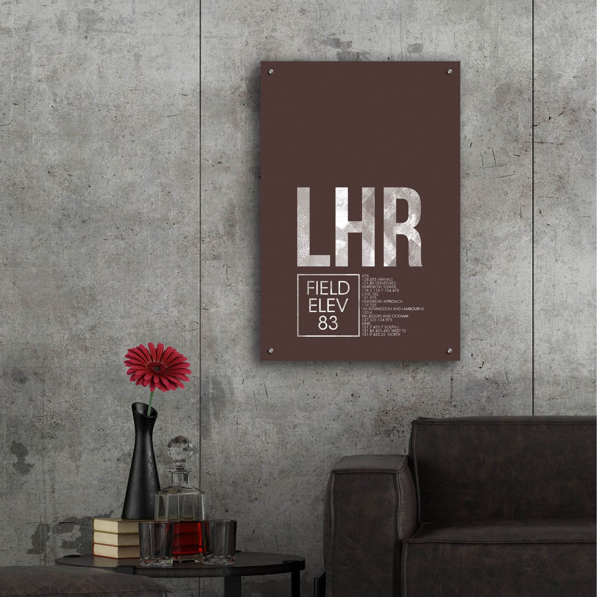 Epic Art 'LHR ATC' by O8 Left, Acrylic Glass Wall Art,24x36