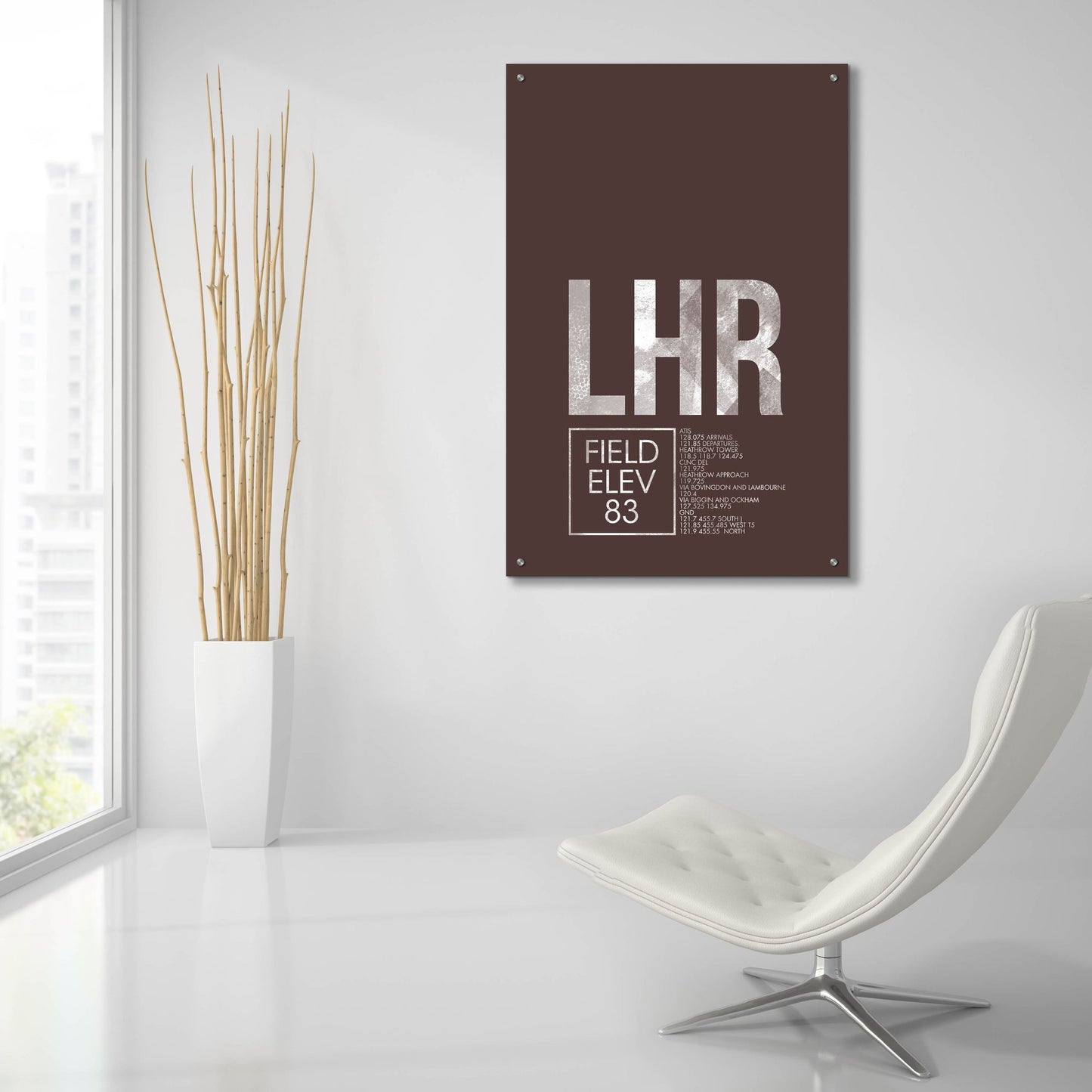 Epic Art 'LHR ATC' by O8 Left, Acrylic Glass Wall Art,24x36