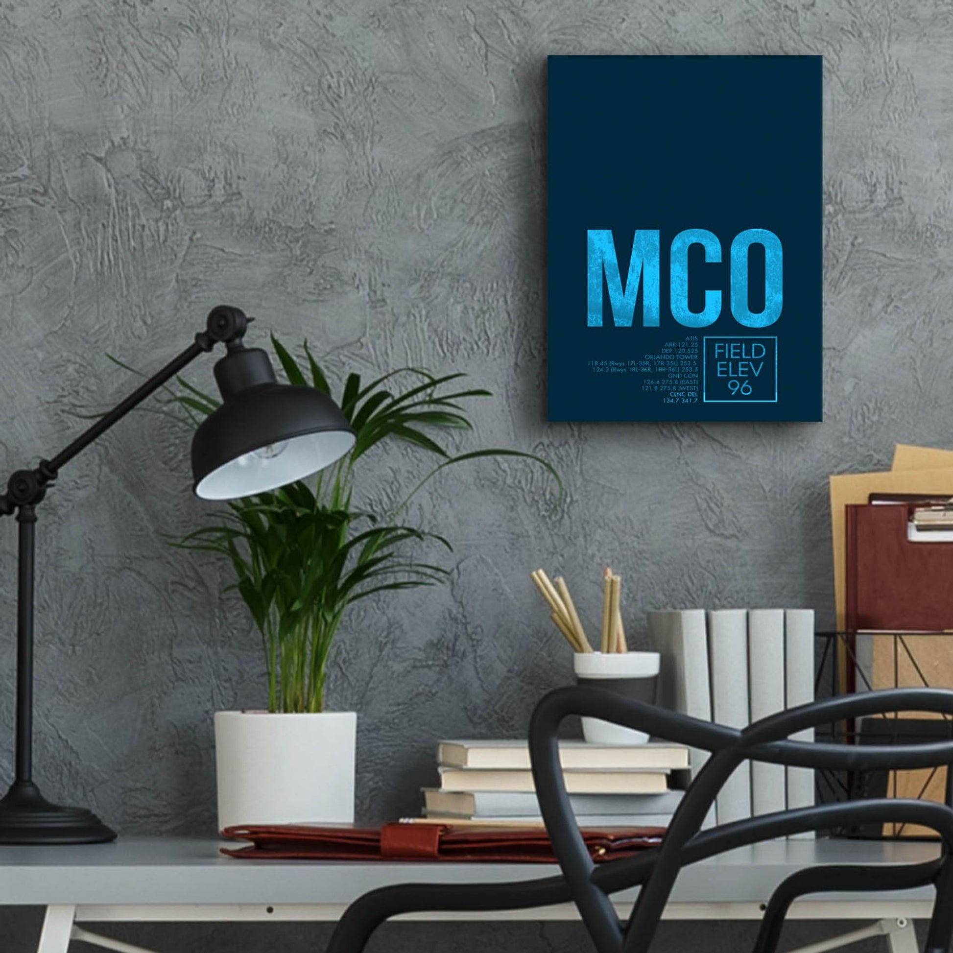 Epic Art 'MCO ATC' by O8 Left, Acrylic Glass Wall Art,12x16