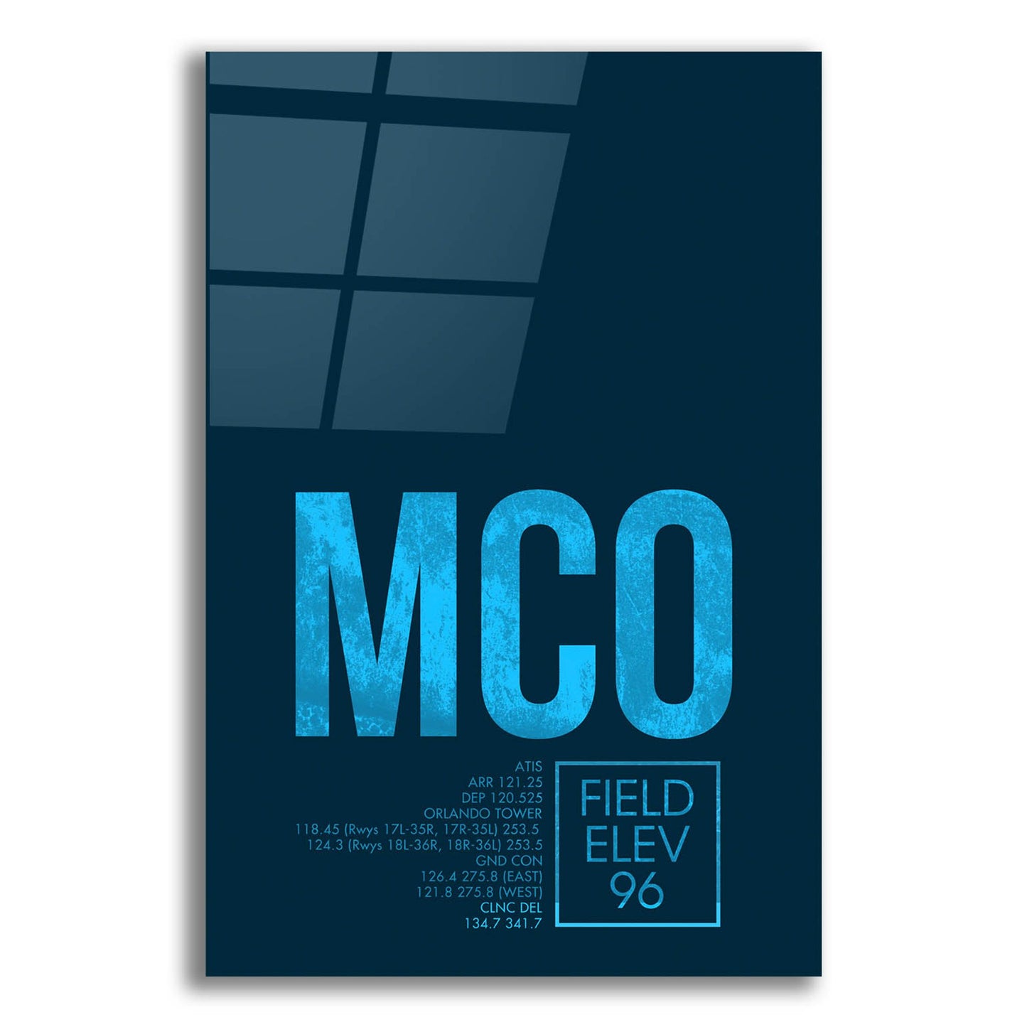 Epic Art 'MCO ATC' by O8 Left, Acrylic Glass Wall Art,12x16