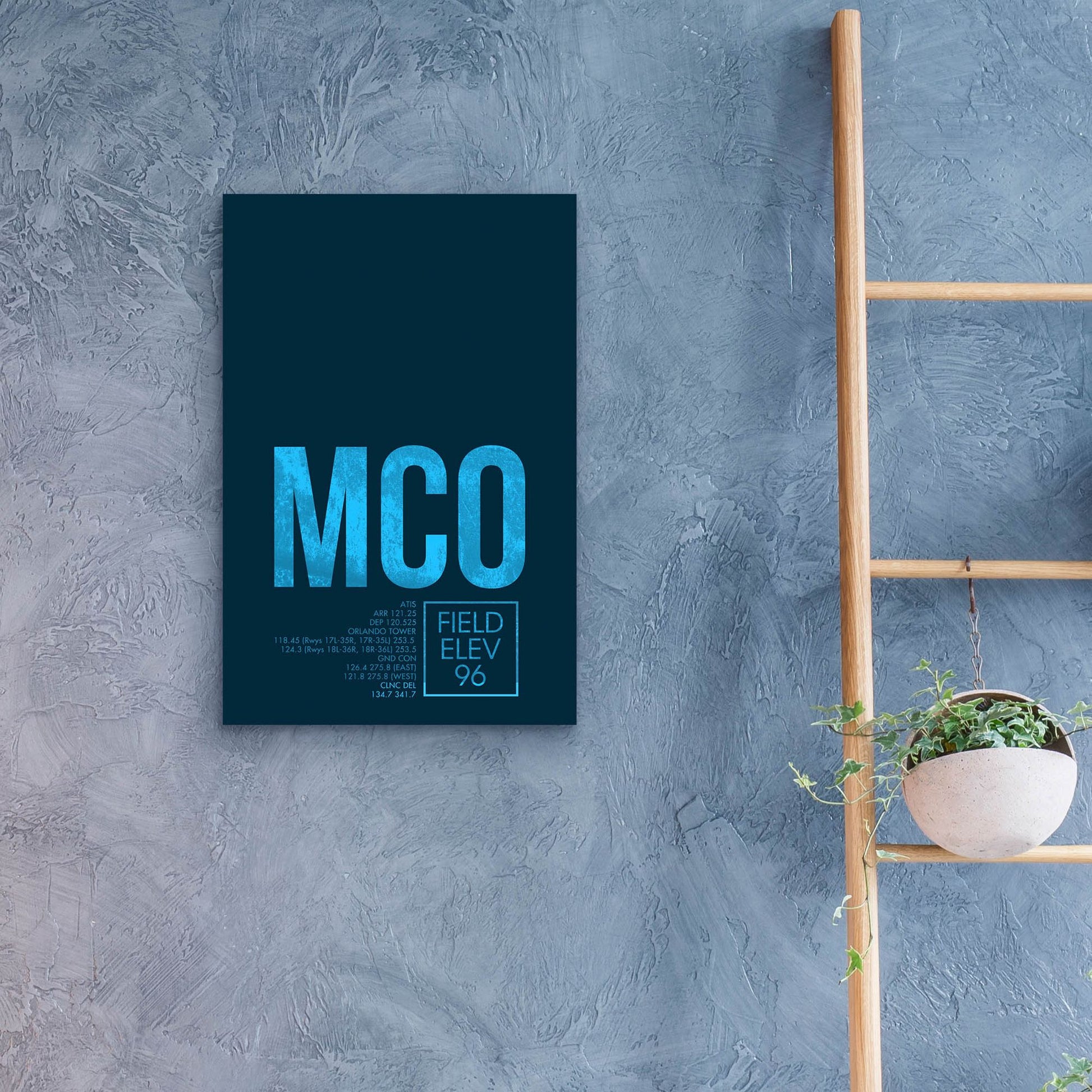 Epic Art 'MCO ATC' by O8 Left, Acrylic Glass Wall Art,16x24