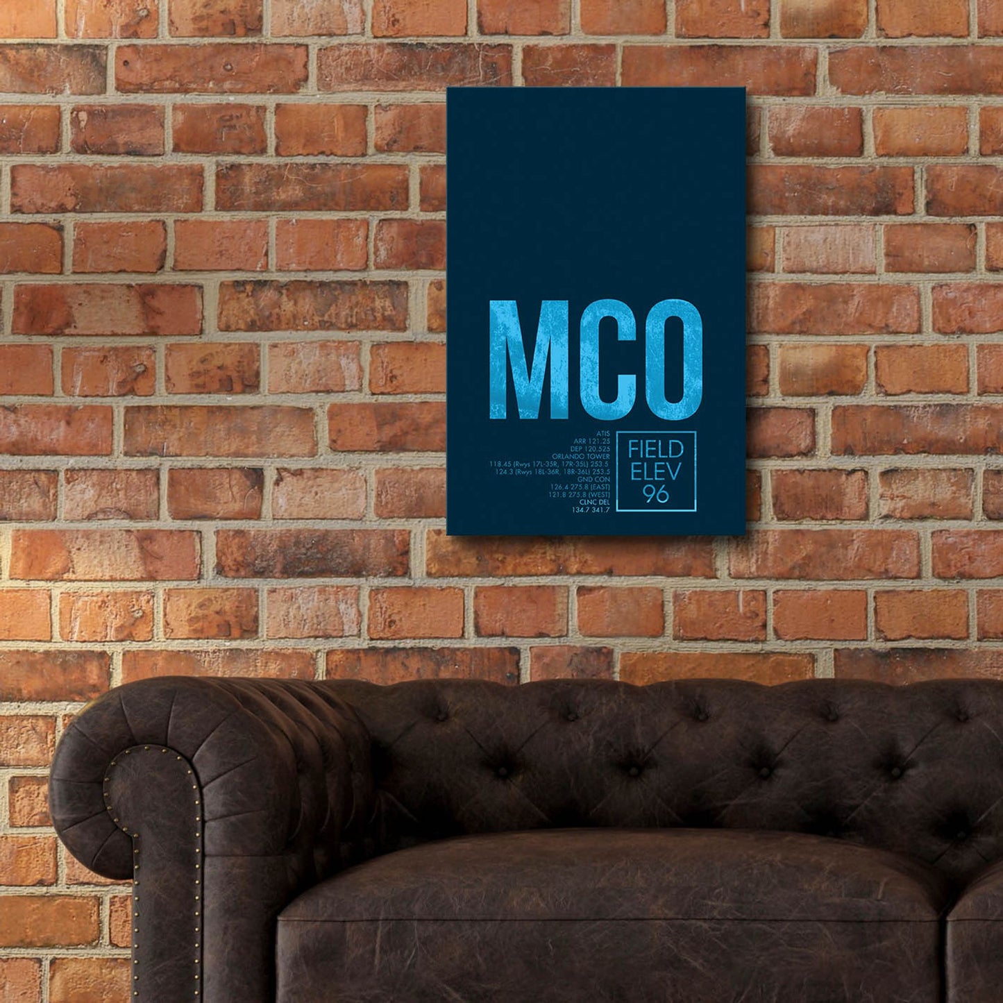 Epic Art 'MCO ATC' by O8 Left, Acrylic Glass Wall Art,16x24