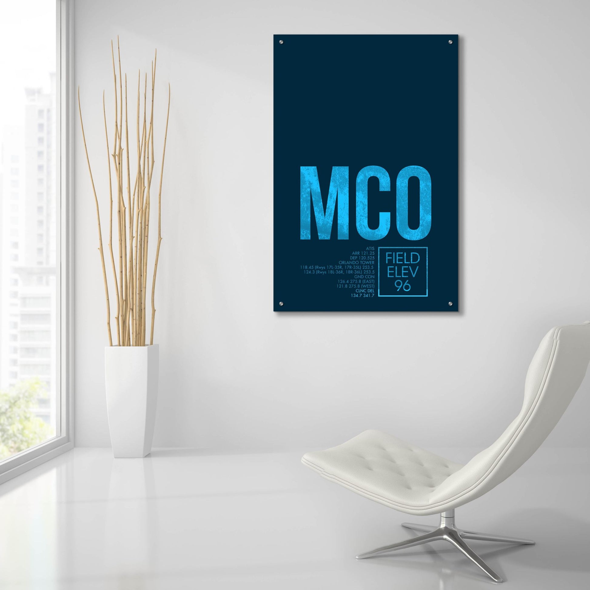 Epic Art 'MCO ATC' by O8 Left, Acrylic Glass Wall Art,24x36