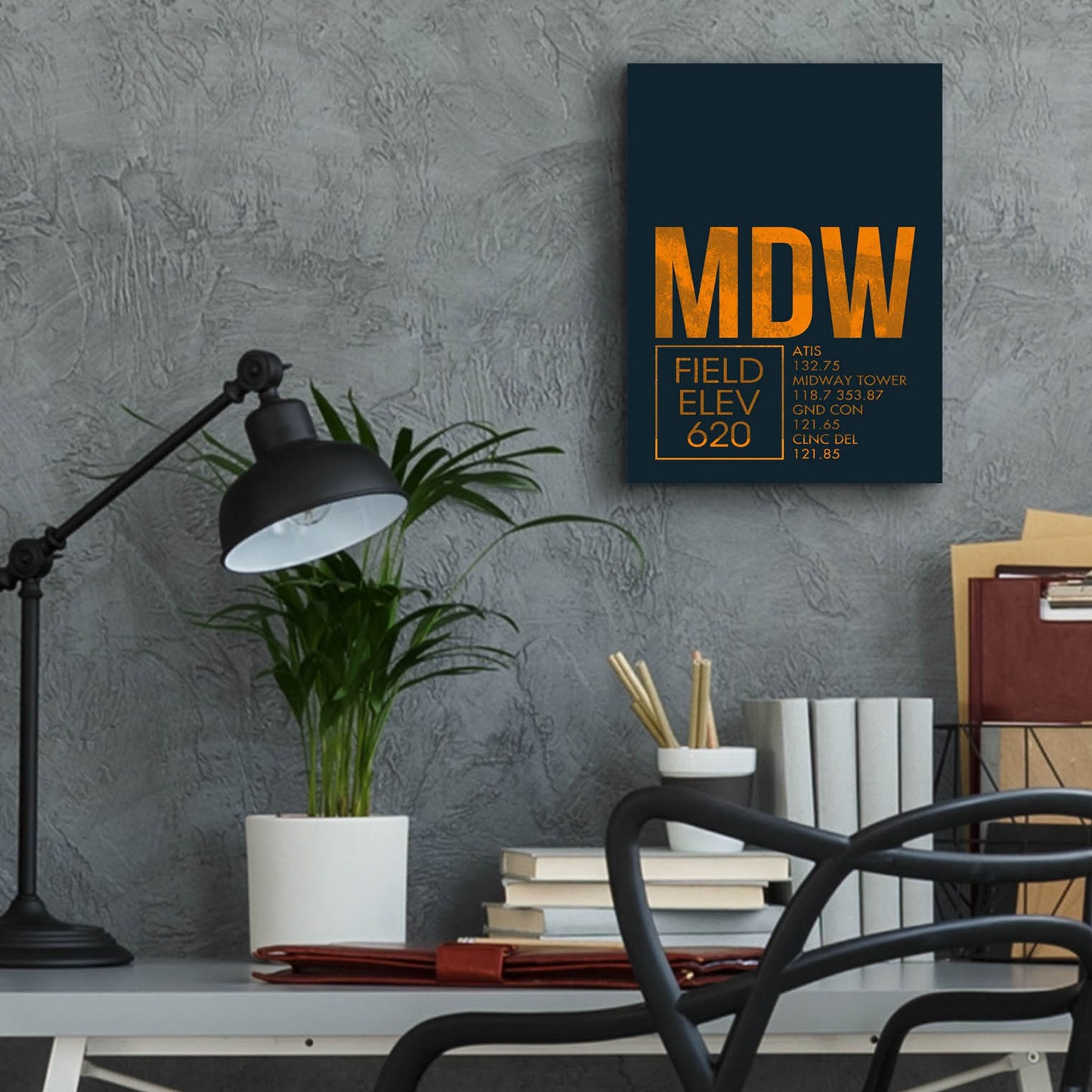 Epic Art 'MDW ATC' by O8 Left, Acrylic Glass Wall Art,12x16