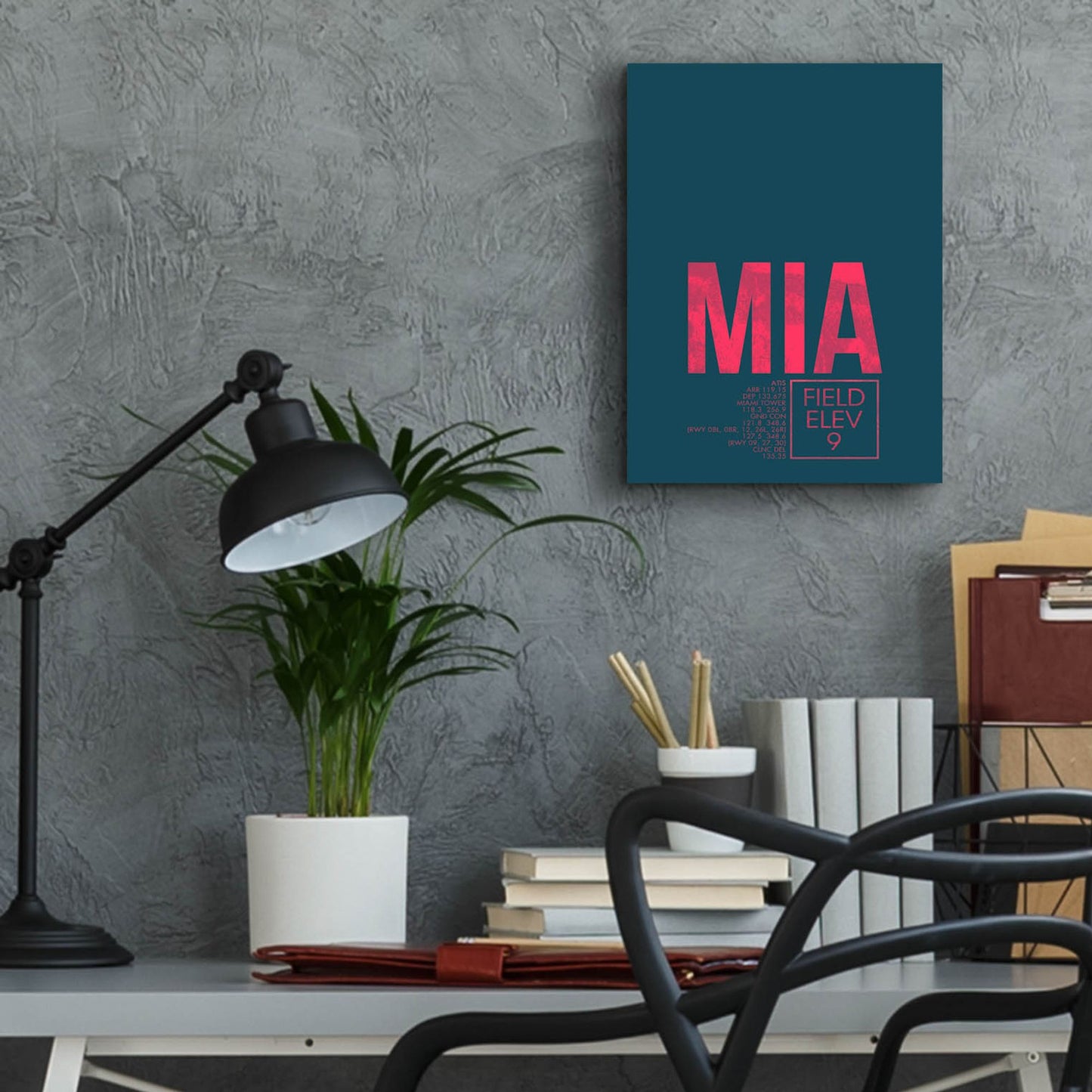 Epic Art 'MIA ATC' by O8 Left, Acrylic Glass Wall Art,12x16