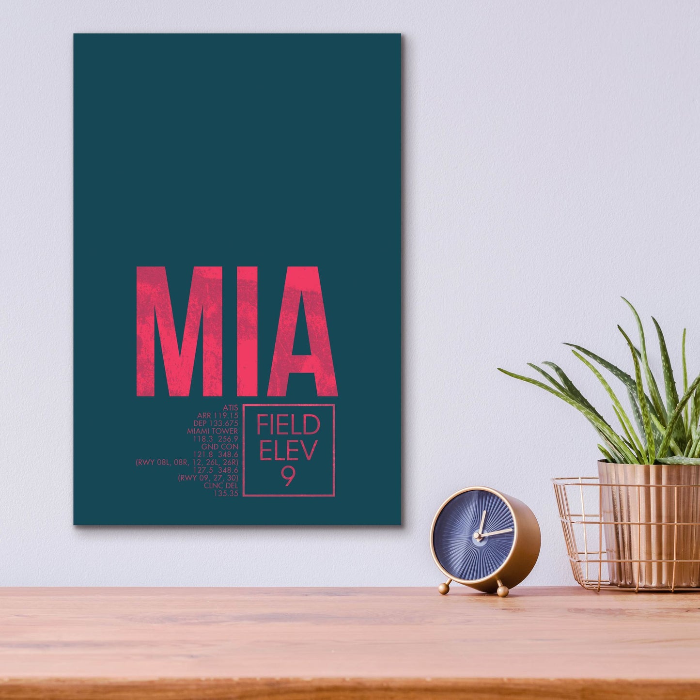 Epic Art 'MIA ATC' by O8 Left, Acrylic Glass Wall Art,12x16