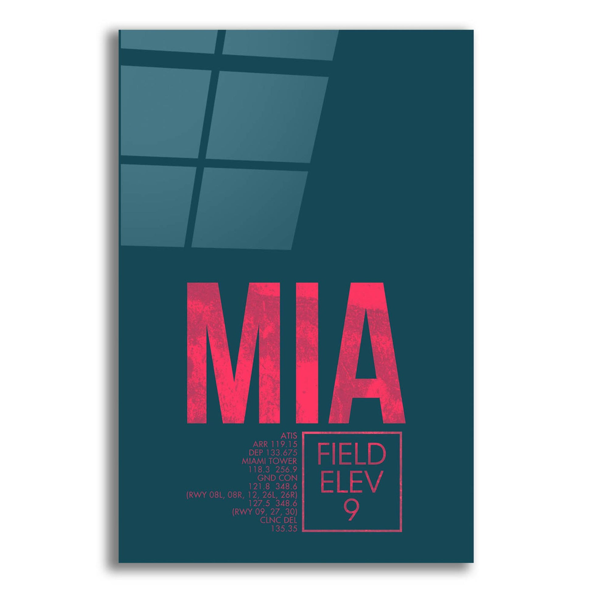 Epic Art 'MIA ATC' by O8 Left, Acrylic Glass Wall Art,12x16