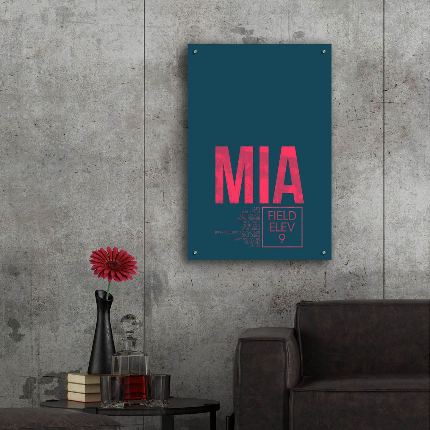 Epic Art 'MIA ATC' by O8 Left, Acrylic Glass Wall Art,24x36