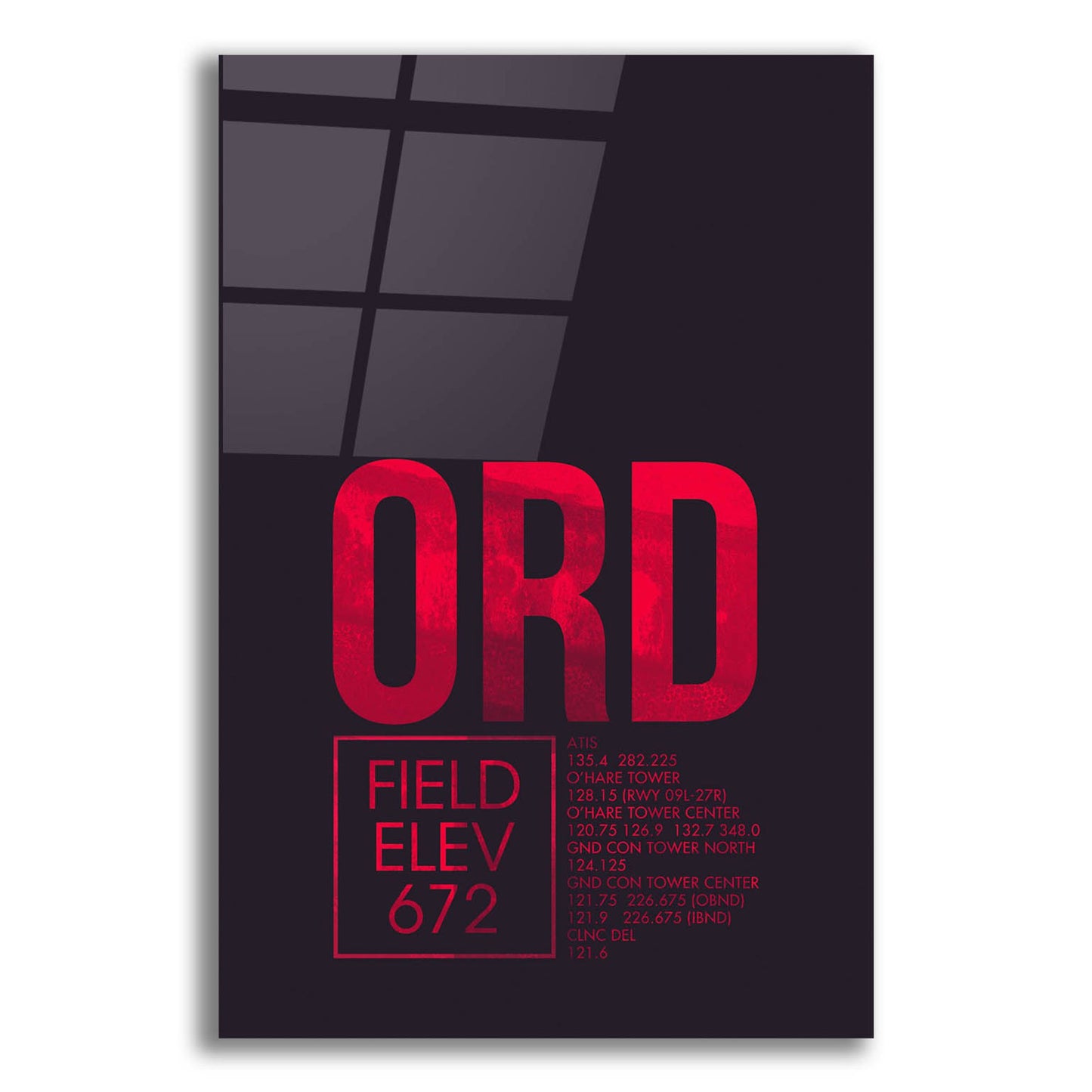 Epic Art 'ORD ATC' by O8 Left, Acrylic Glass Wall Art,12x16