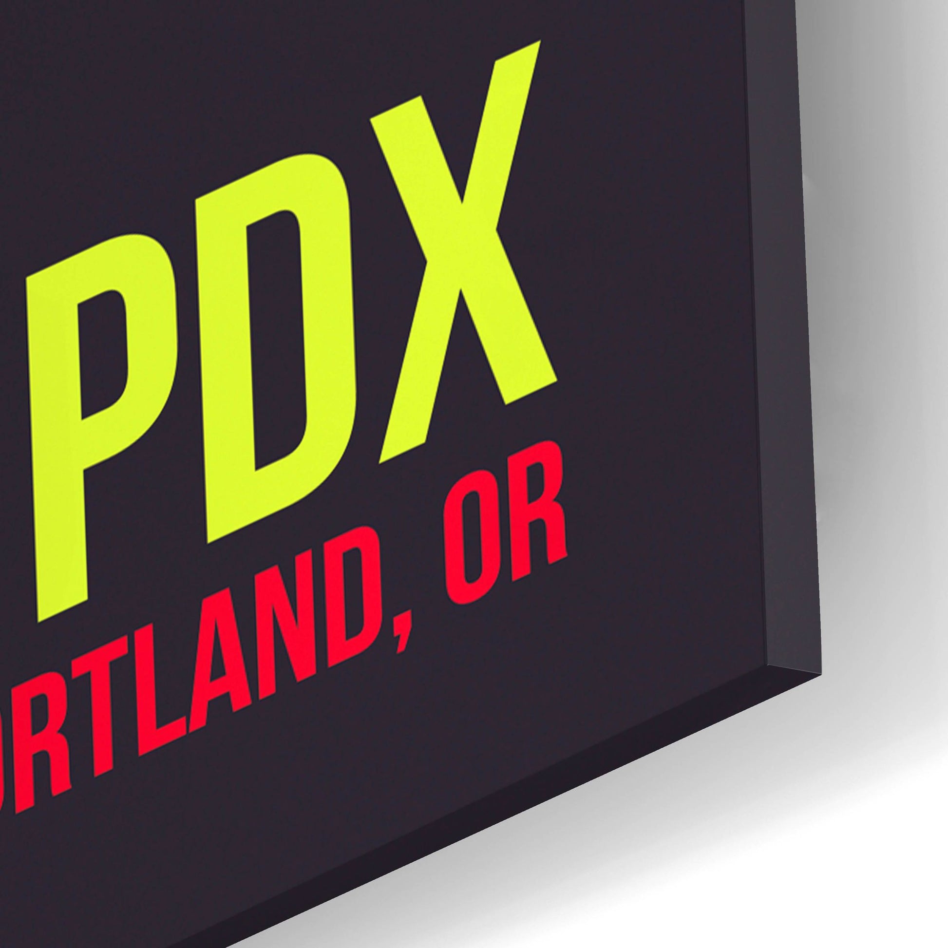 Epic Art 'PDX Airport Layout' by O8 Left, Acrylic Glass Wall Art,12x16