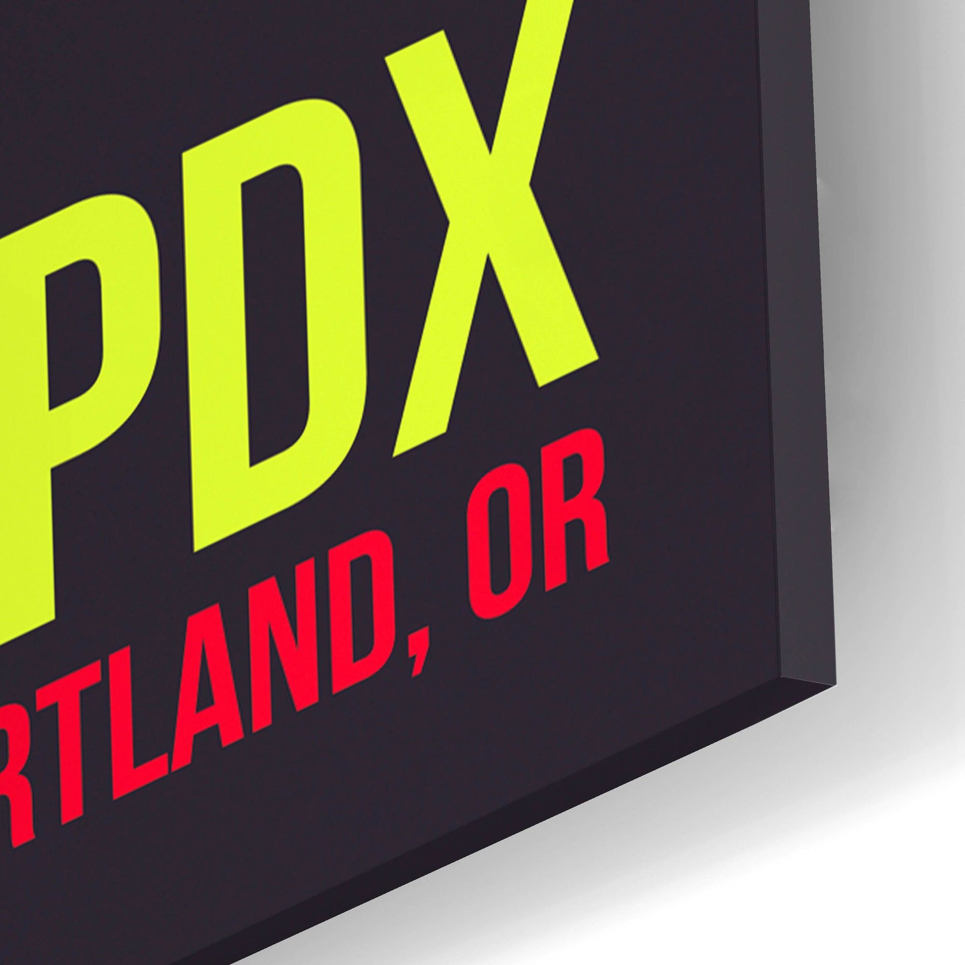 Epic Art 'PDX Airport Layout' by O8 Left, Acrylic Glass Wall Art,16x24