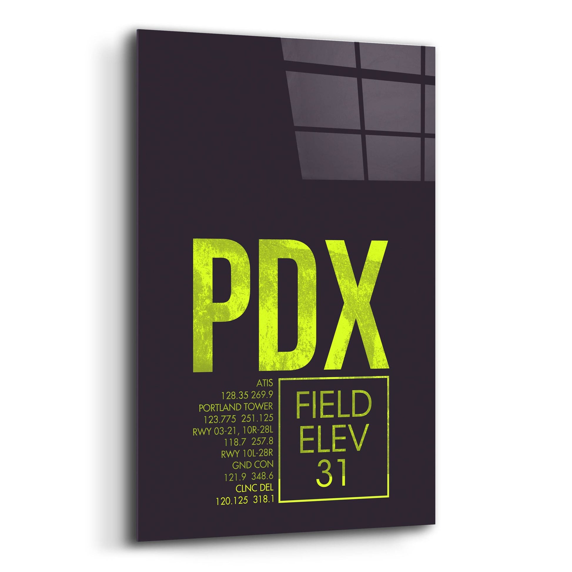 Epic Art 'PDX ATC' by O8 Left, Acrylic Glass Wall Art,12x16