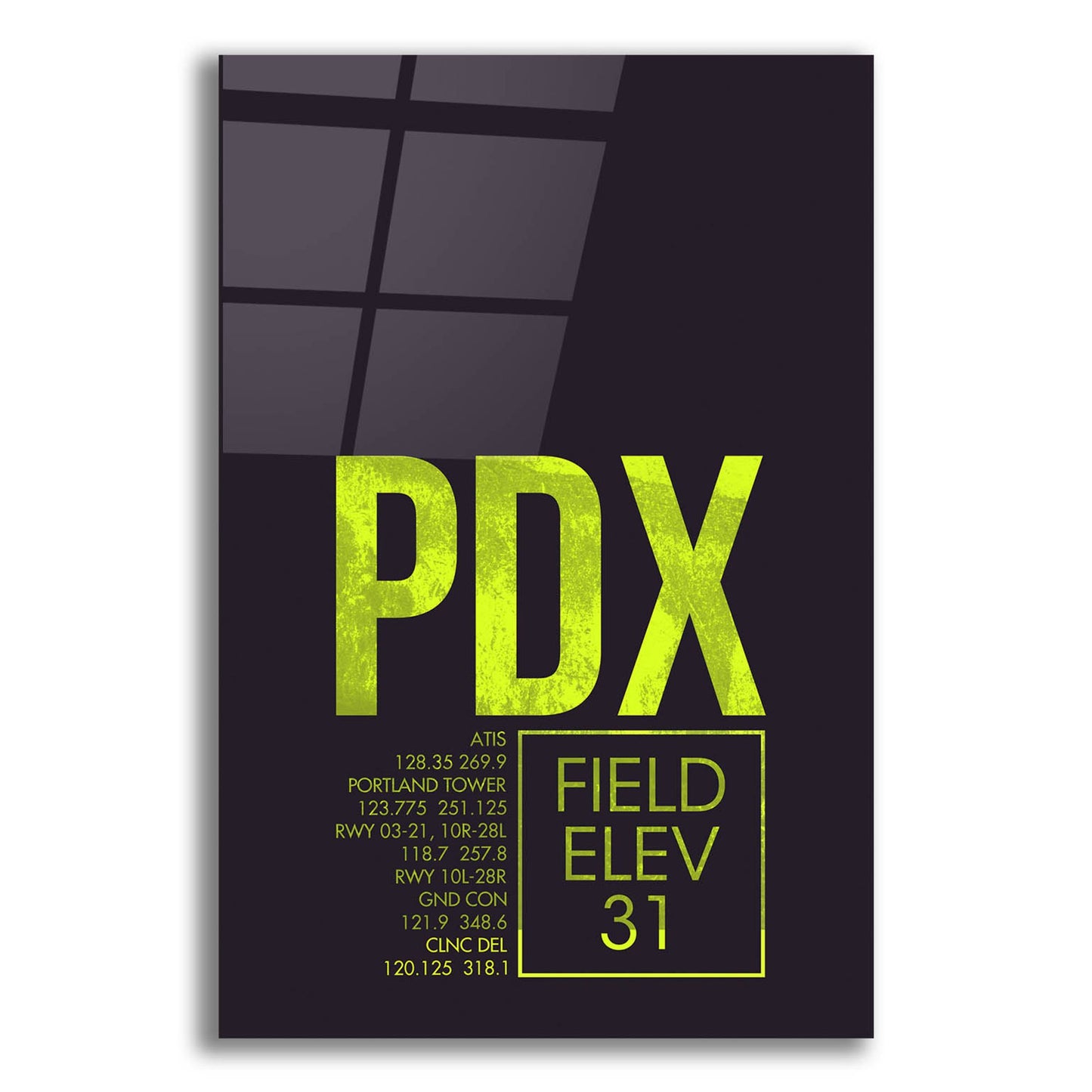 Epic Art 'PDX ATC' by O8 Left, Acrylic Glass Wall Art,12x16