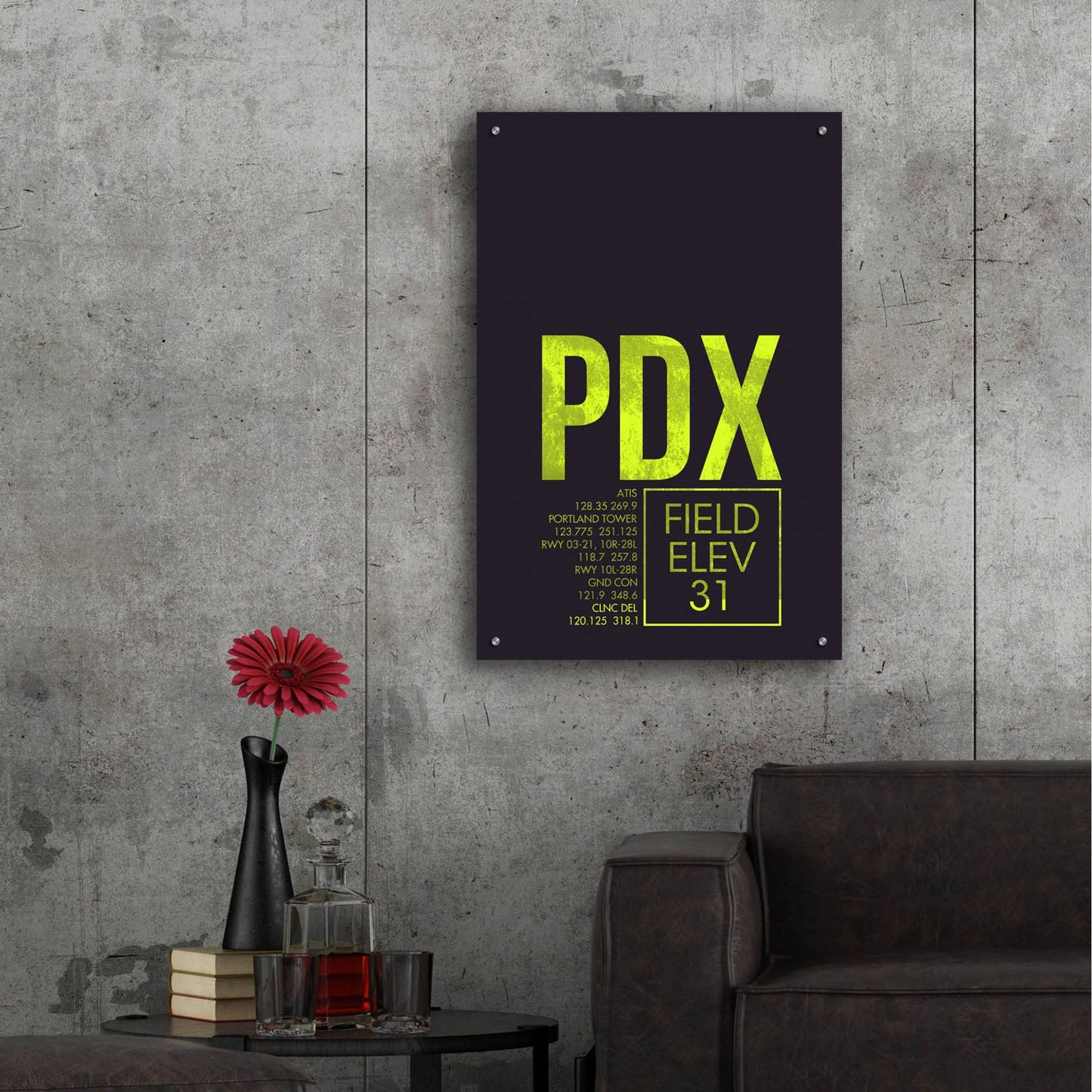 Epic Art 'PDX ATC' by O8 Left, Acrylic Glass Wall Art,24x36