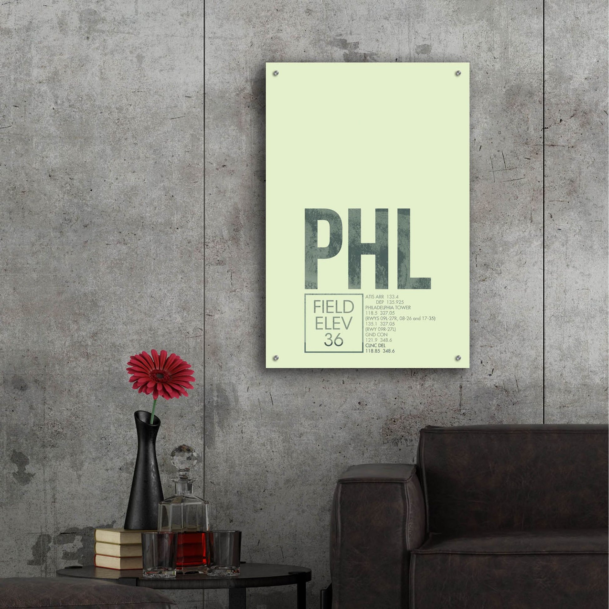 Epic Art 'PHL ATC' by O8 Left, Acrylic Glass Wall Art,24x36