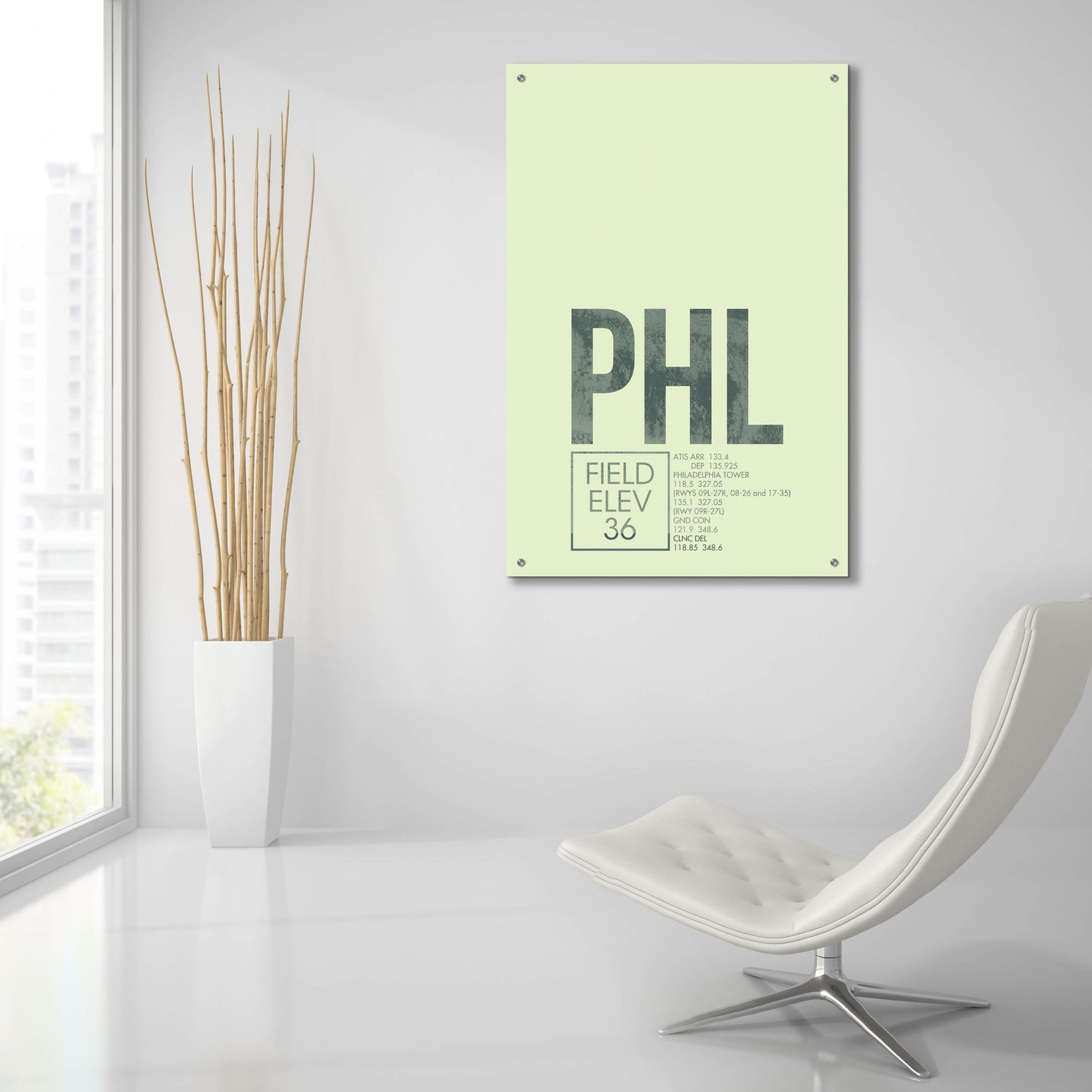 Epic Art 'PHL ATC' by O8 Left, Acrylic Glass Wall Art,24x36