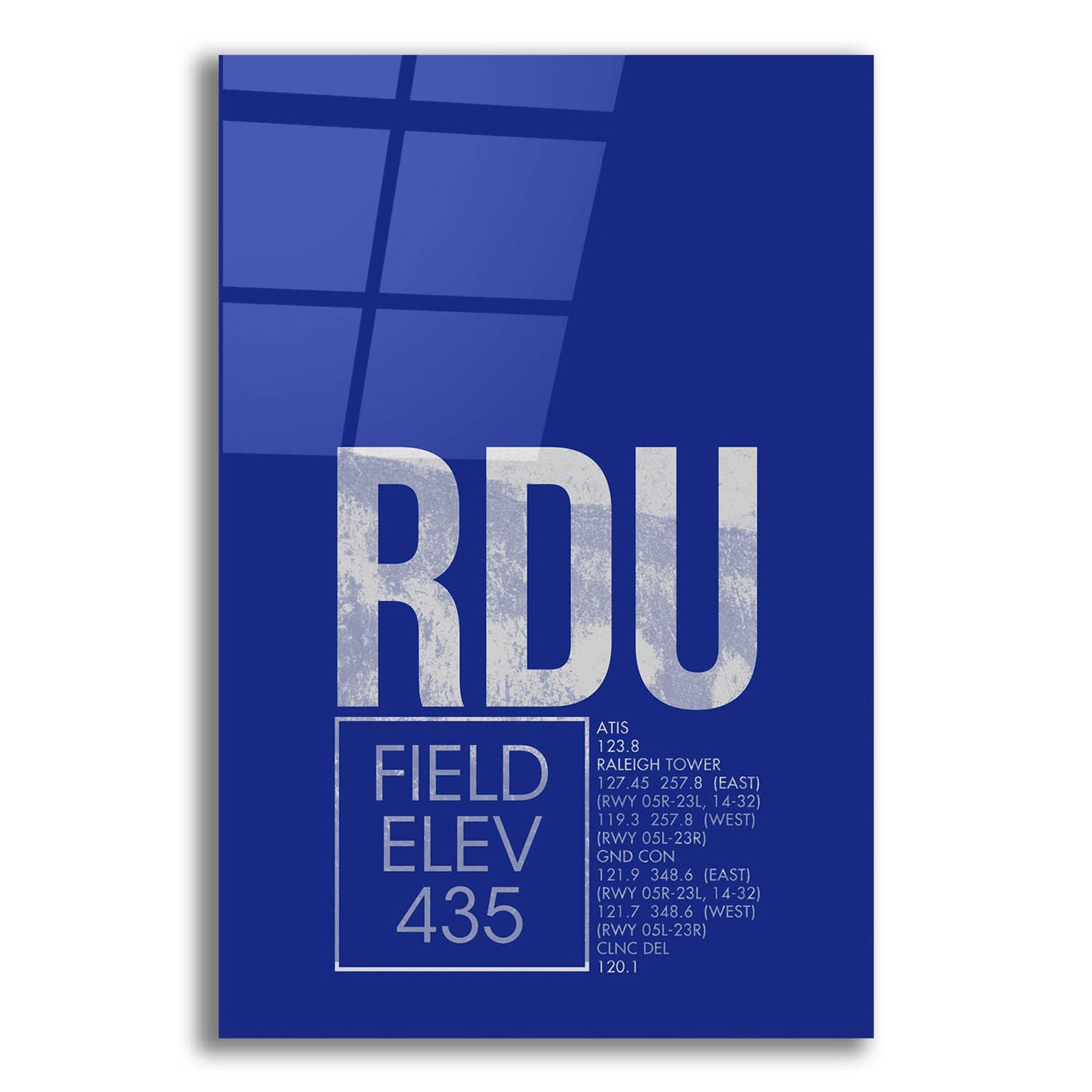 Epic Art 'RDU ATC' by O8 Left, Acrylic Glass Wall Art