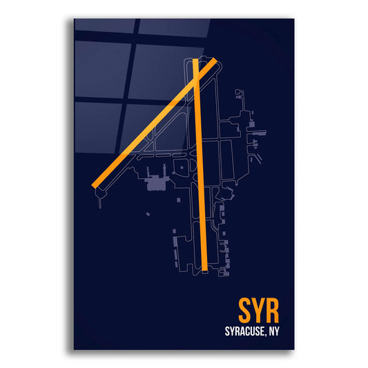 Epic Art 'SYR Airport Layout' by O8 Left, Acrylic Glass Wall Art