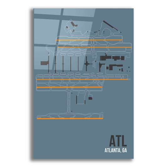 Epic Art 'ATL ATC' by O8 Left, Acrylic Glass Wall Art