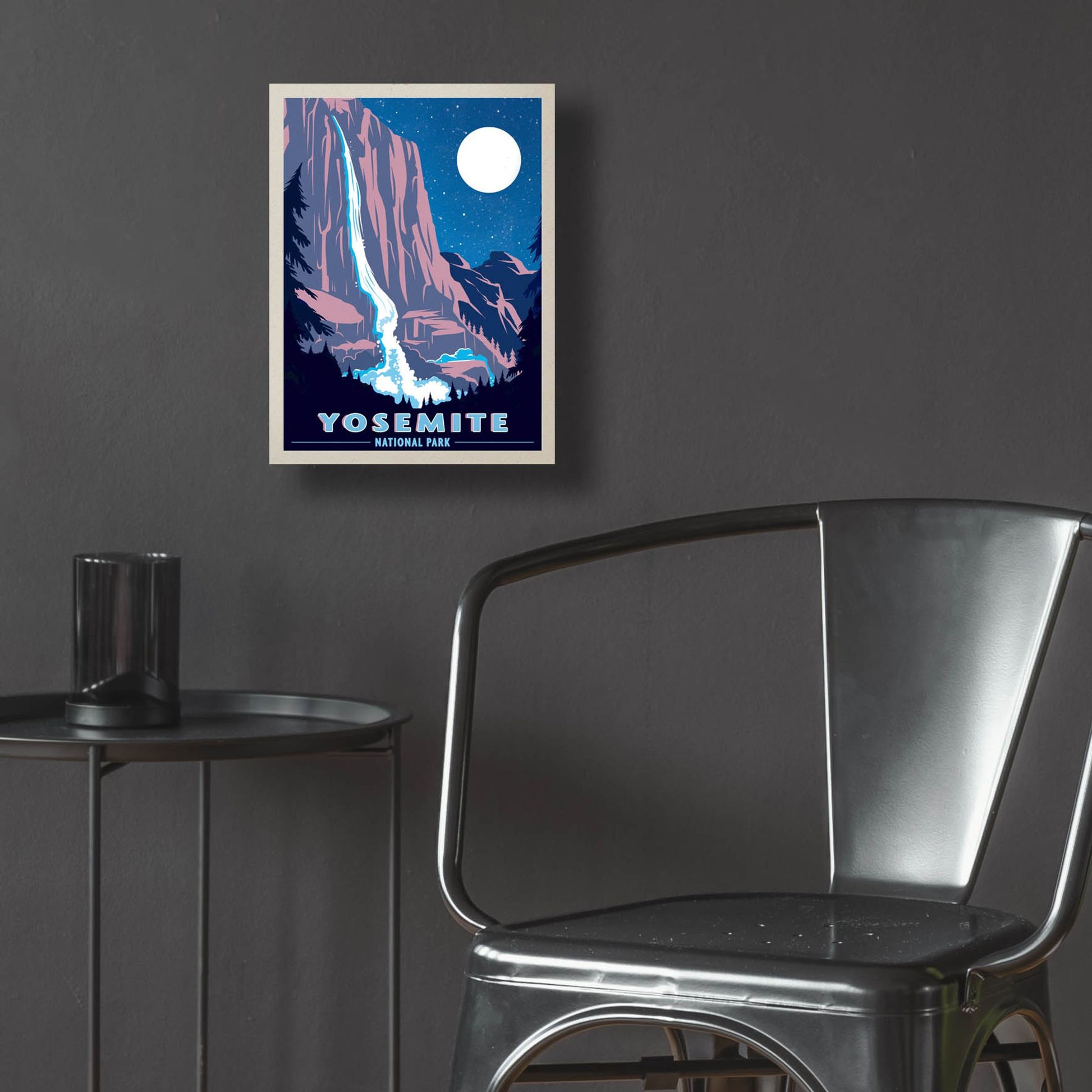 Epic Art 'Yosemite New Night' by Old Red Truck, Acrylic Glass Wall Art,12x16