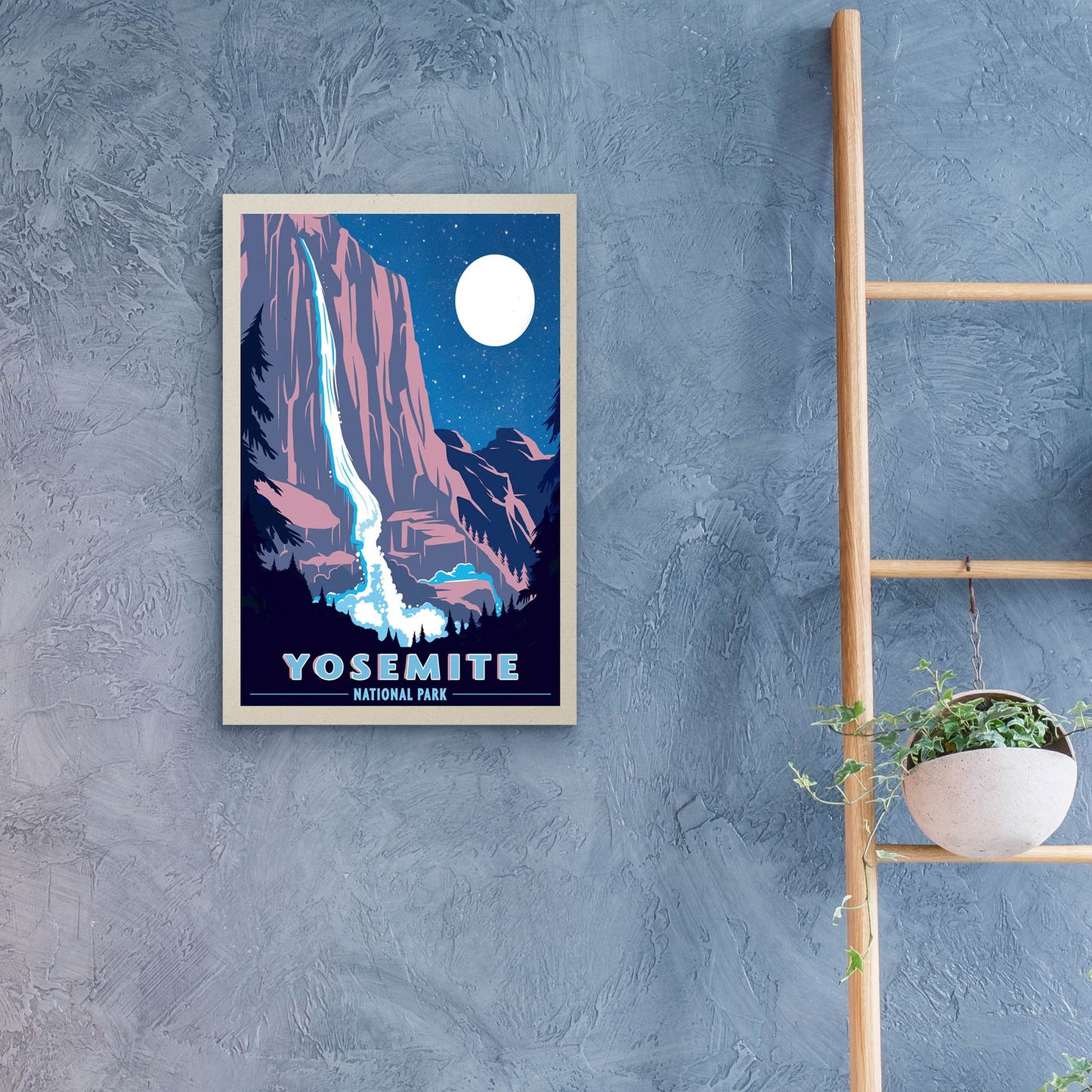 Epic Art 'Yosemite New Night' by Old Red Truck, Acrylic Glass Wall Art,16x24