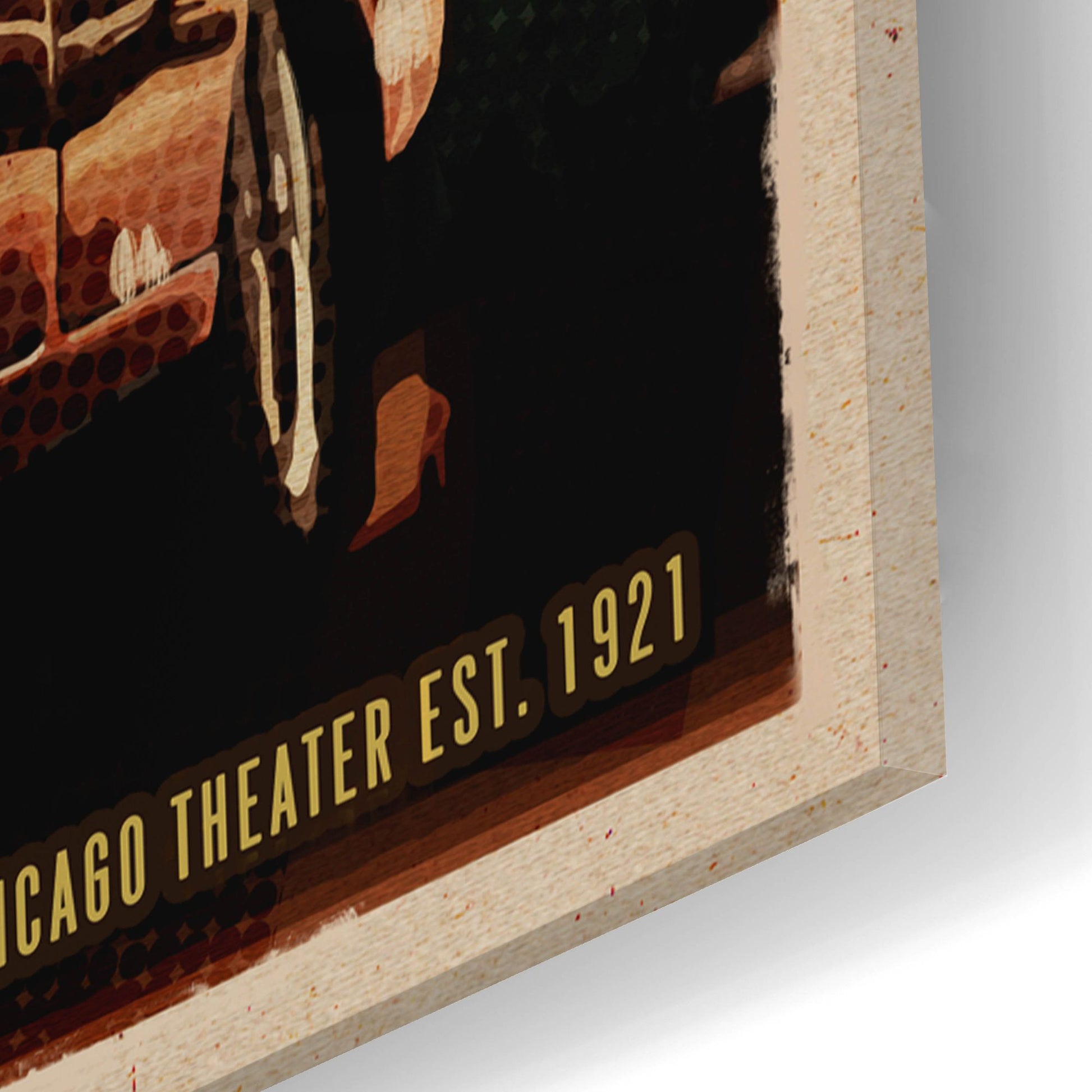 Epic Art 'Chicago Theater' by Old Red Truck, Acrylic Glass Wall Art,16x24