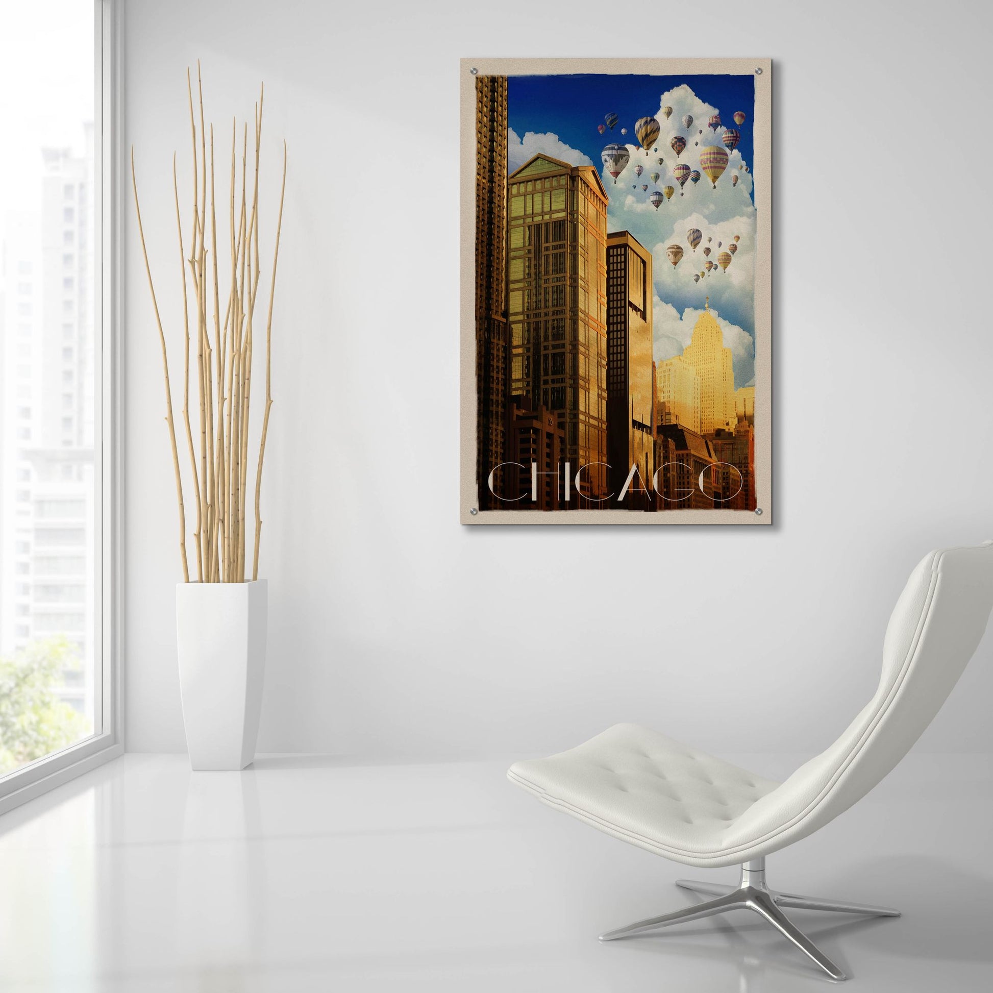 Epic Art 'Chicago Summer' by Old Red Truck, Acrylic Glass Wall Art,24x36