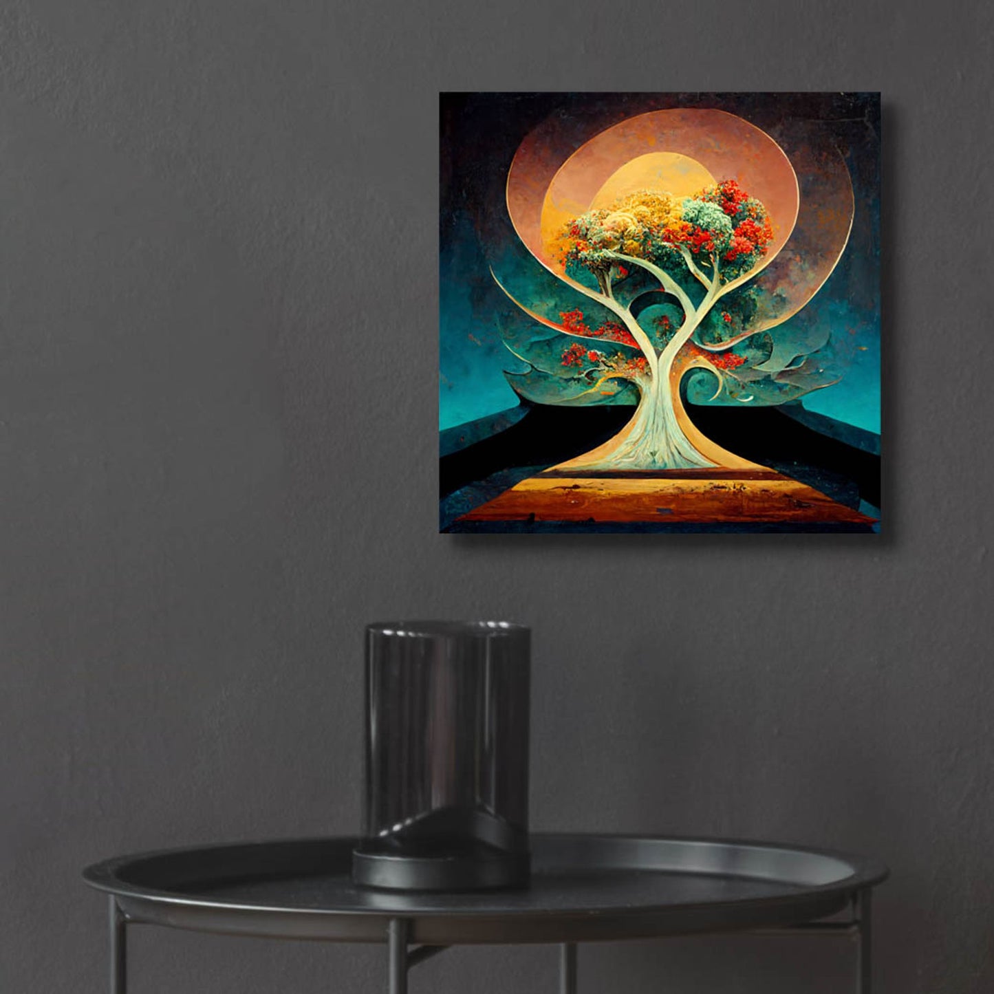 Epic Art 'Tree Of Life 1' by Ray Heere, Acrylic Glass Wall Art,12x12