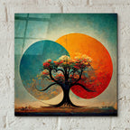 Epic Art 'Tree Of Life 2' by Ray Heere, Acrylic Glass Wall Art,12x12