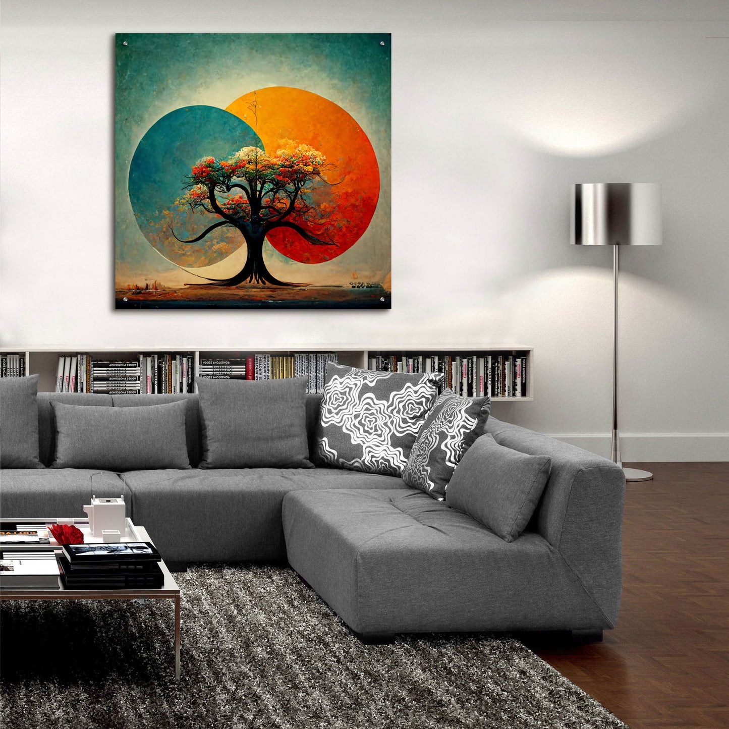 Epic Art 'Tree Of Life 2' by Ray Heere, Acrylic Glass Wall Art,36x36