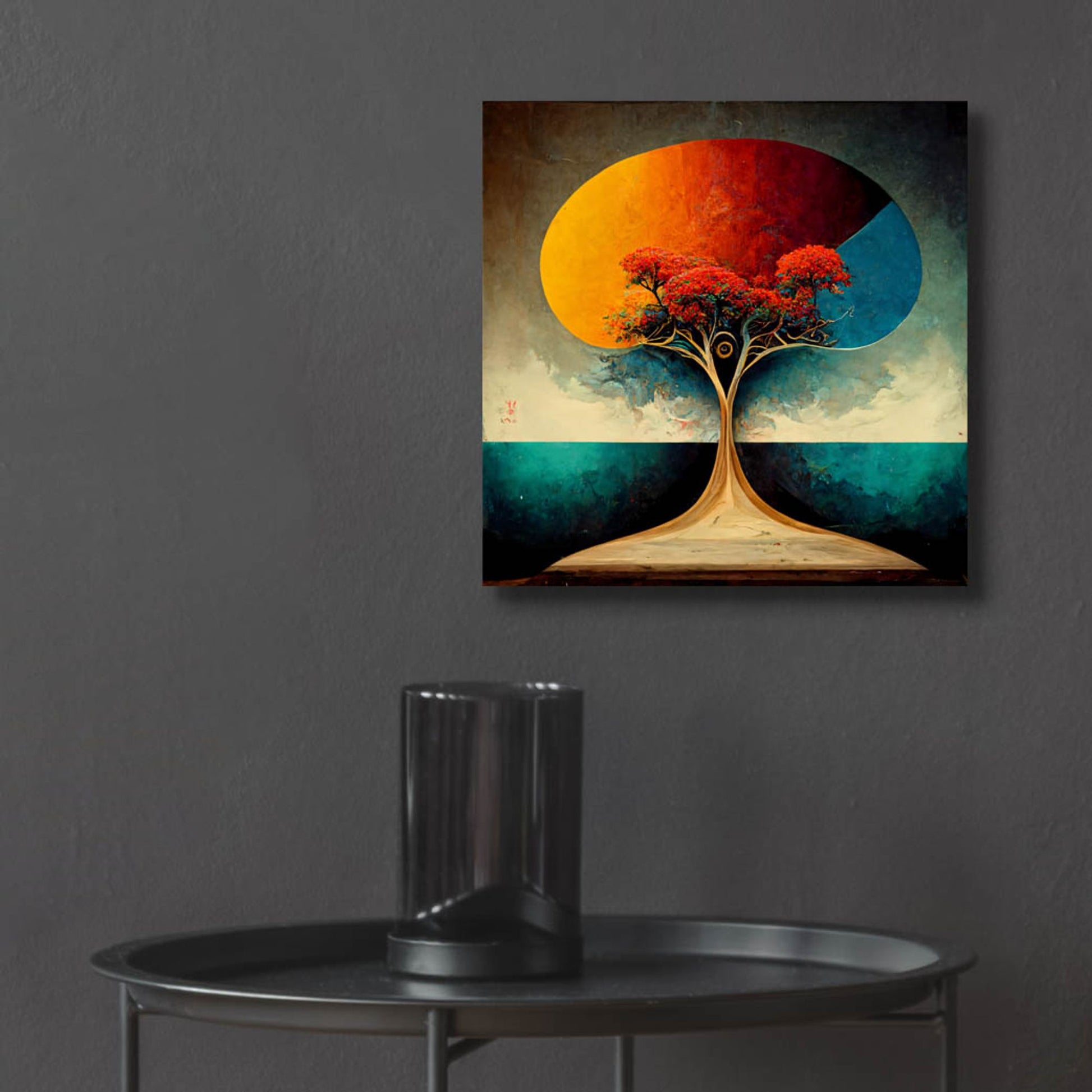 Epic Art 'Tree Of Life 4' by Ray Heere, Acrylic Glass Wall Art,12x12