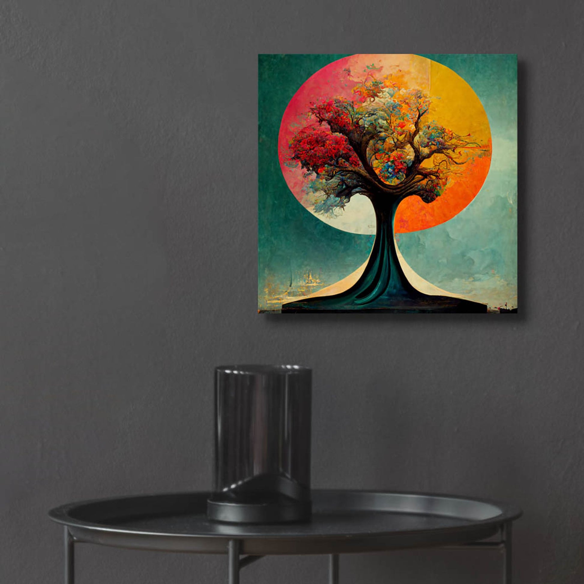 Epic Art 'Tree Of Life 5' by Ray Heere, Acrylic Glass Wall Art,12x12