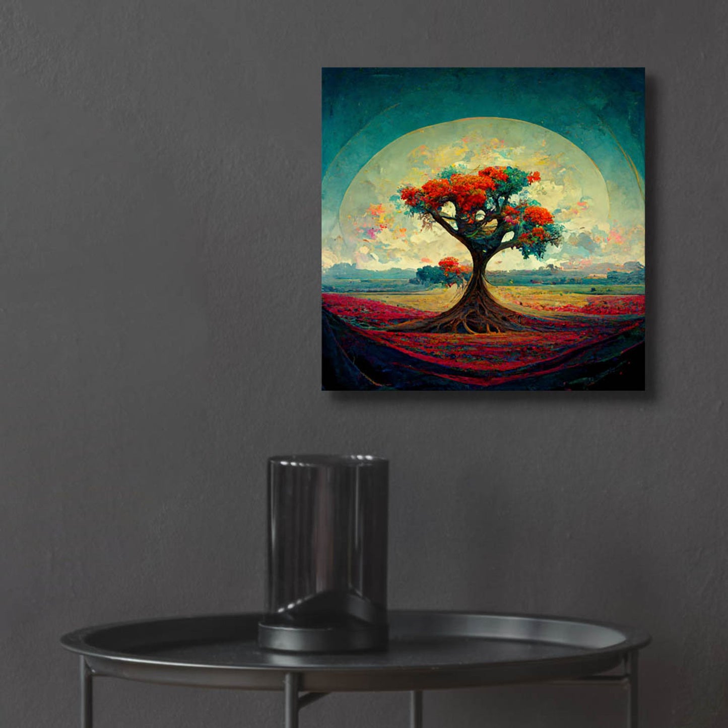 Epic Art 'Tree Of Life 6' by Ray Heere, Acrylic Glass Wall Art,12x12