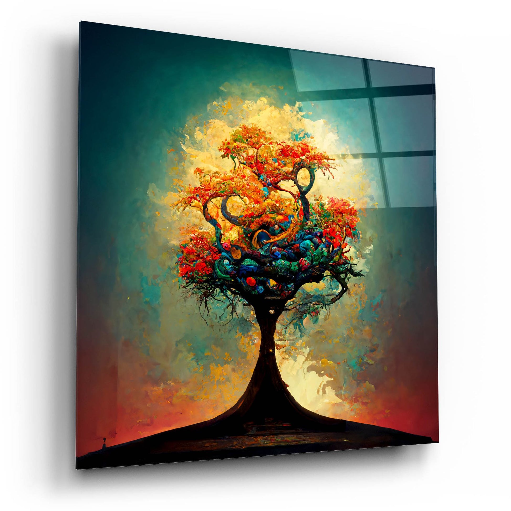 Epic Art 'Tree Of Life 7' by Ray Heere, Acrylic Glass Wall Art,12x12