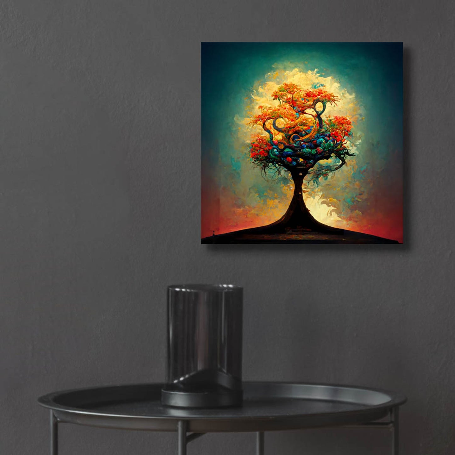 Epic Art 'Tree Of Life 7' by Ray Heere, Acrylic Glass Wall Art,12x12